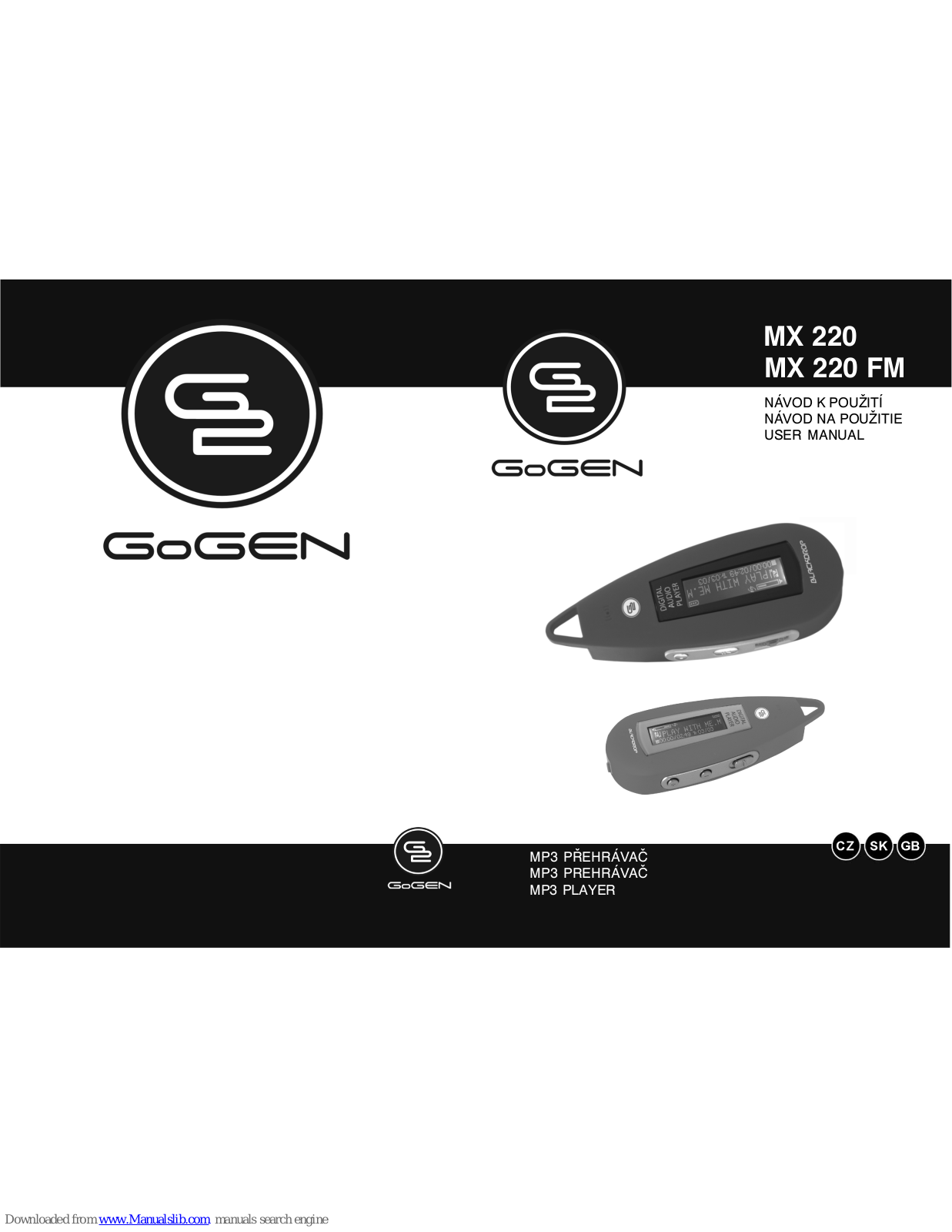 Gogen MX 220, MX 220 FM User Manual