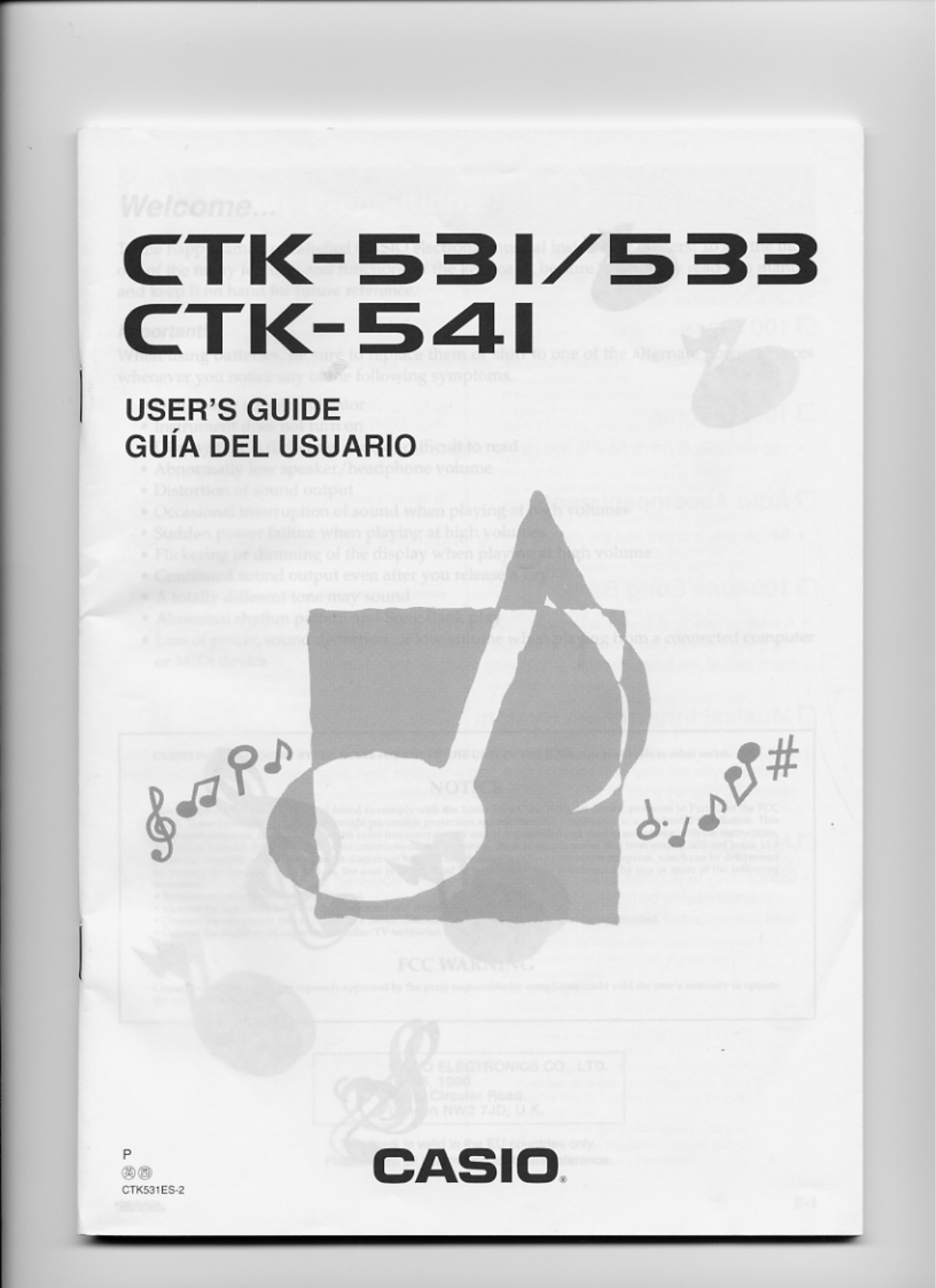 Casio CTK-533, CTK-531, CTK-541 User Manual