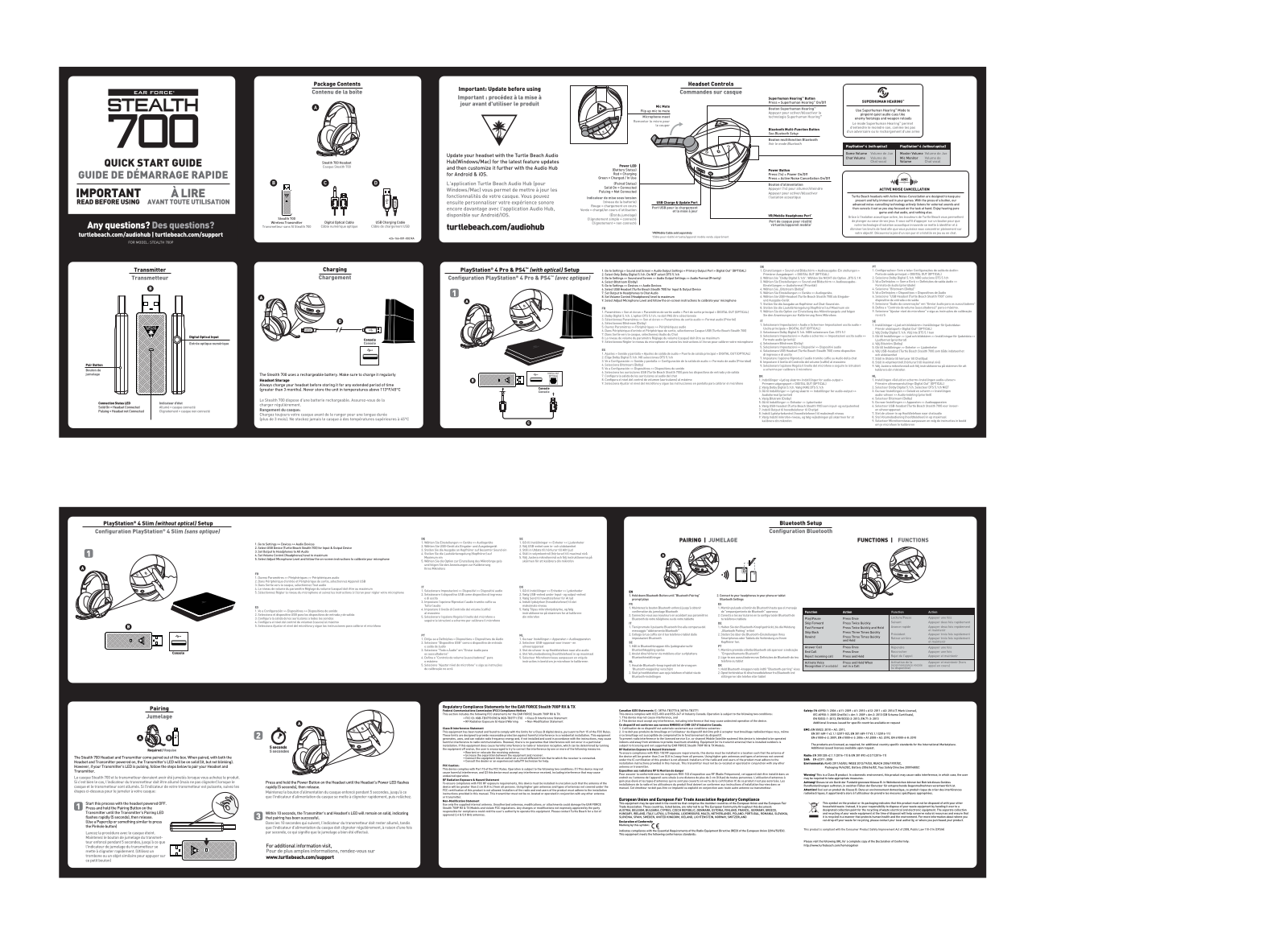 Turtle Beach Ear Force Stealth 700 for PS4 User Manual