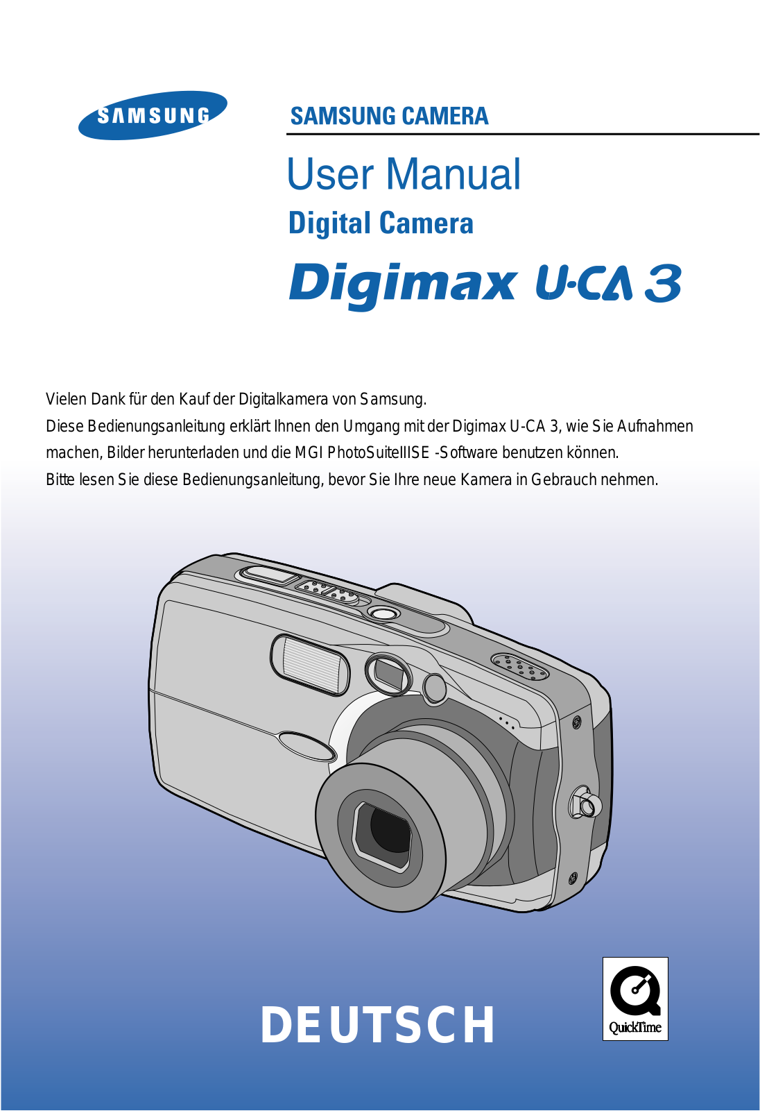 Samsung DIGIMAX UCA3 User Manual