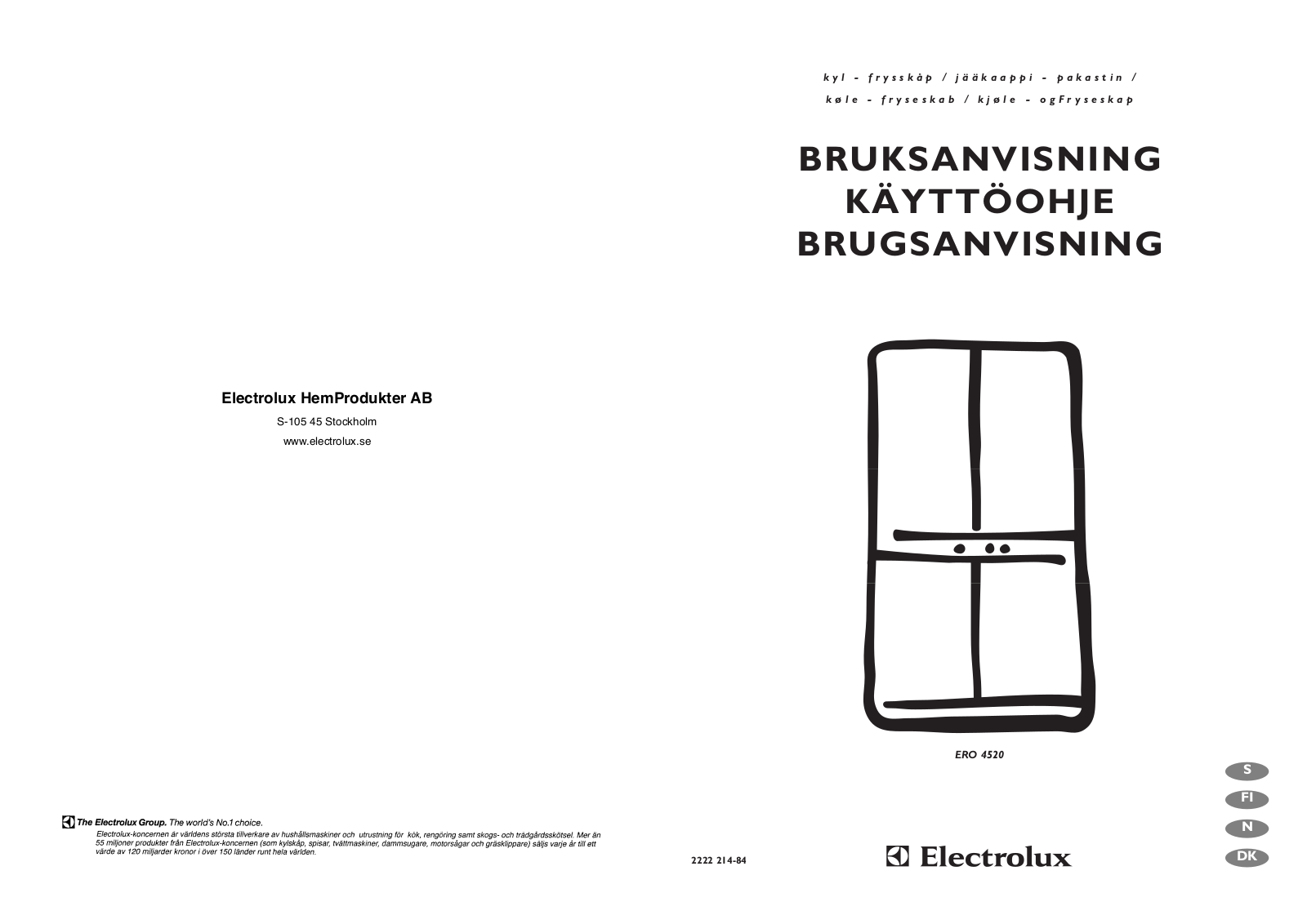 AEG ERO4520 User Manual