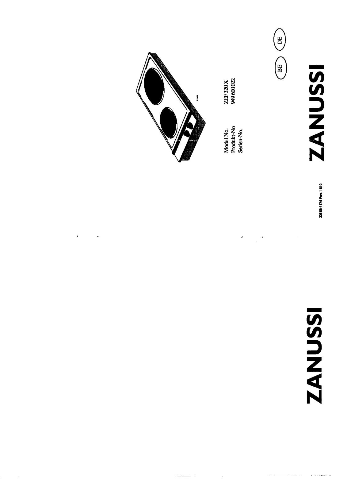 Zanussi ZEF320X User Manual