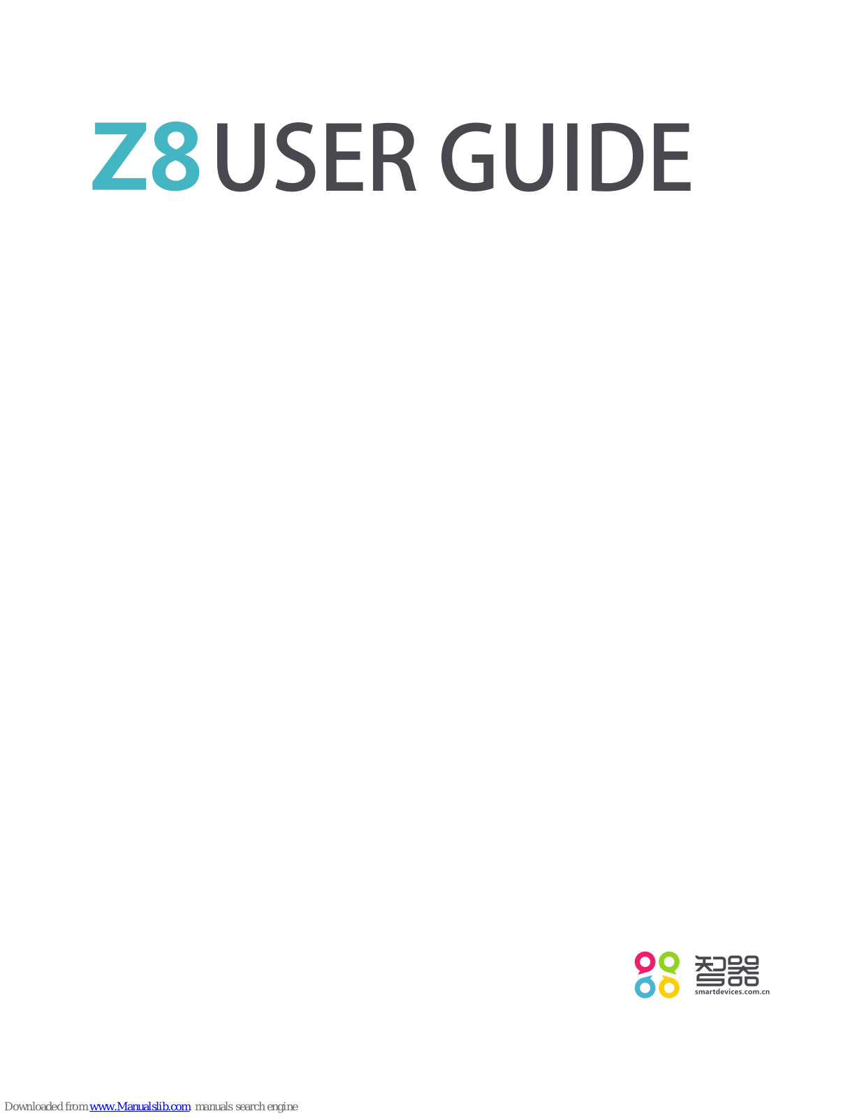 SMART Devices Z8 Quick Start Manual - ManualMachine.com
