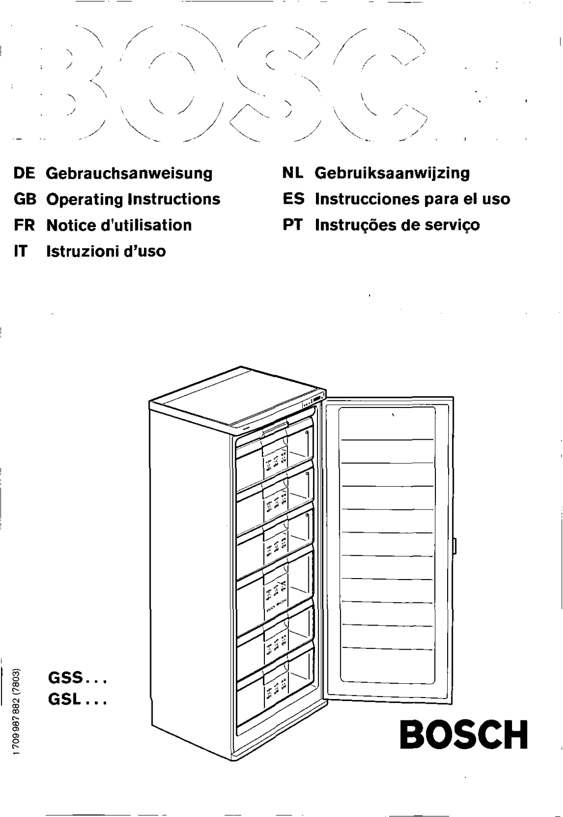 BOSCH GSS32430 User Manual