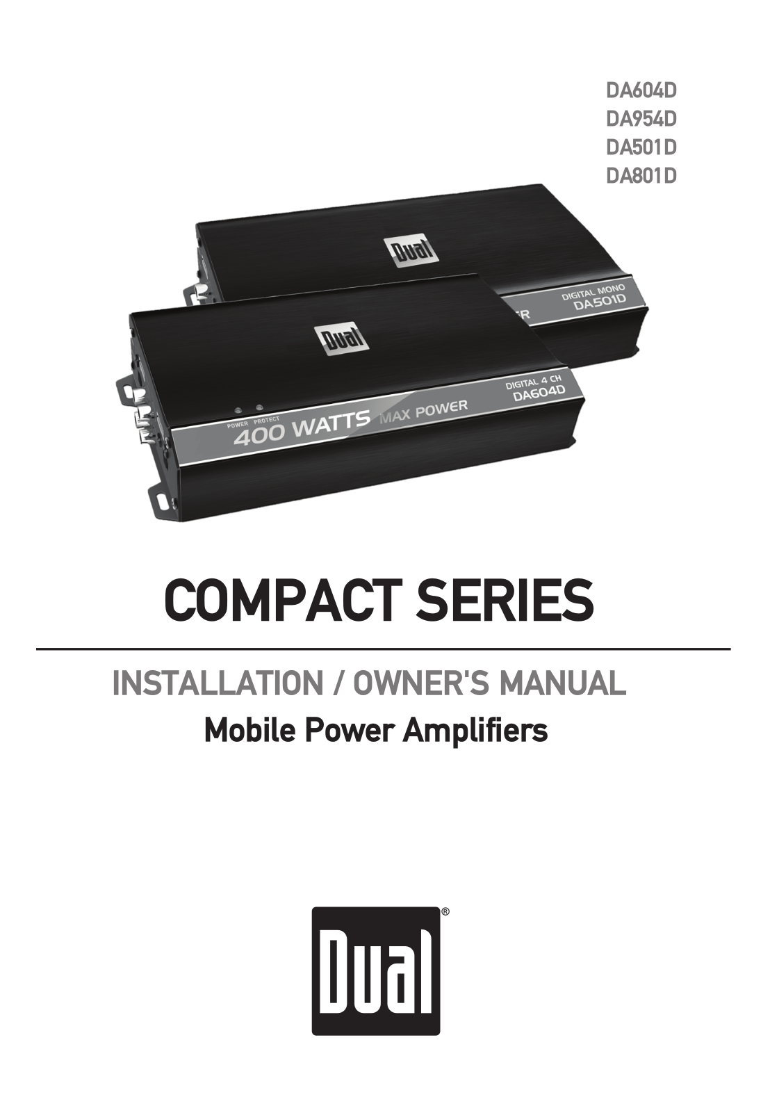 Dual DA801D User Manual