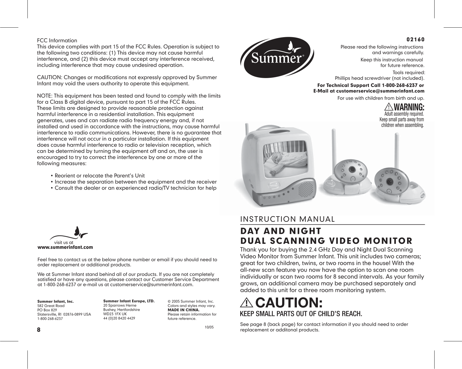 Summer Infant 02160T Users Manual