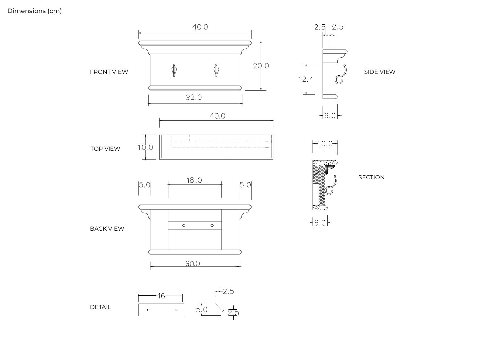 Sand & Stable BCMH1669 Dimensions - ManualMachine.com