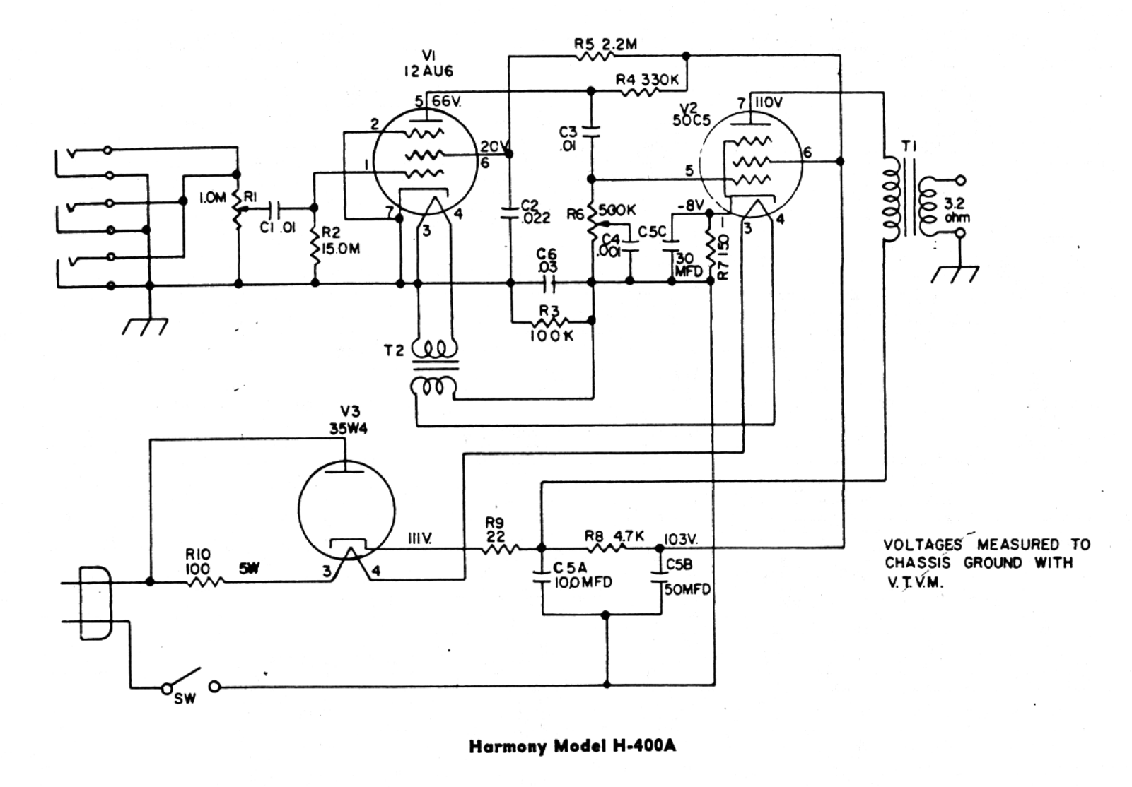 Harmony 400a schematic