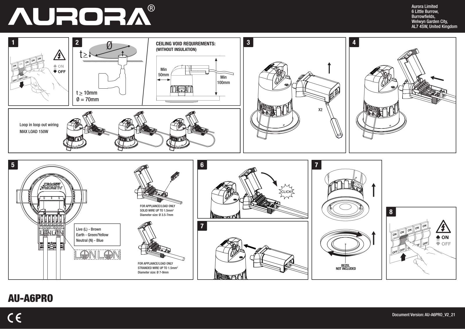 Aurora Lighting AU-A6PRO User guide - ManualMachine.com