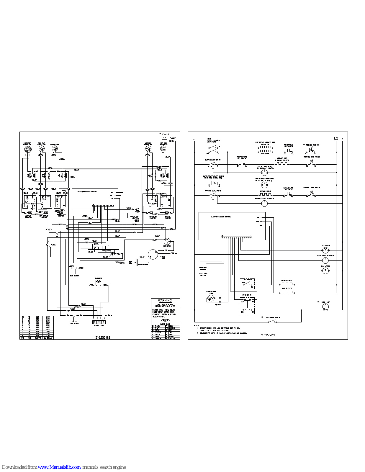 Frigidaire GLEF378ASD Wiring Diagram