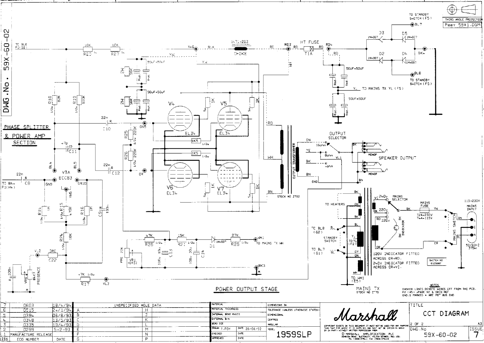 Marshall 1959-SLP-2 Schematic