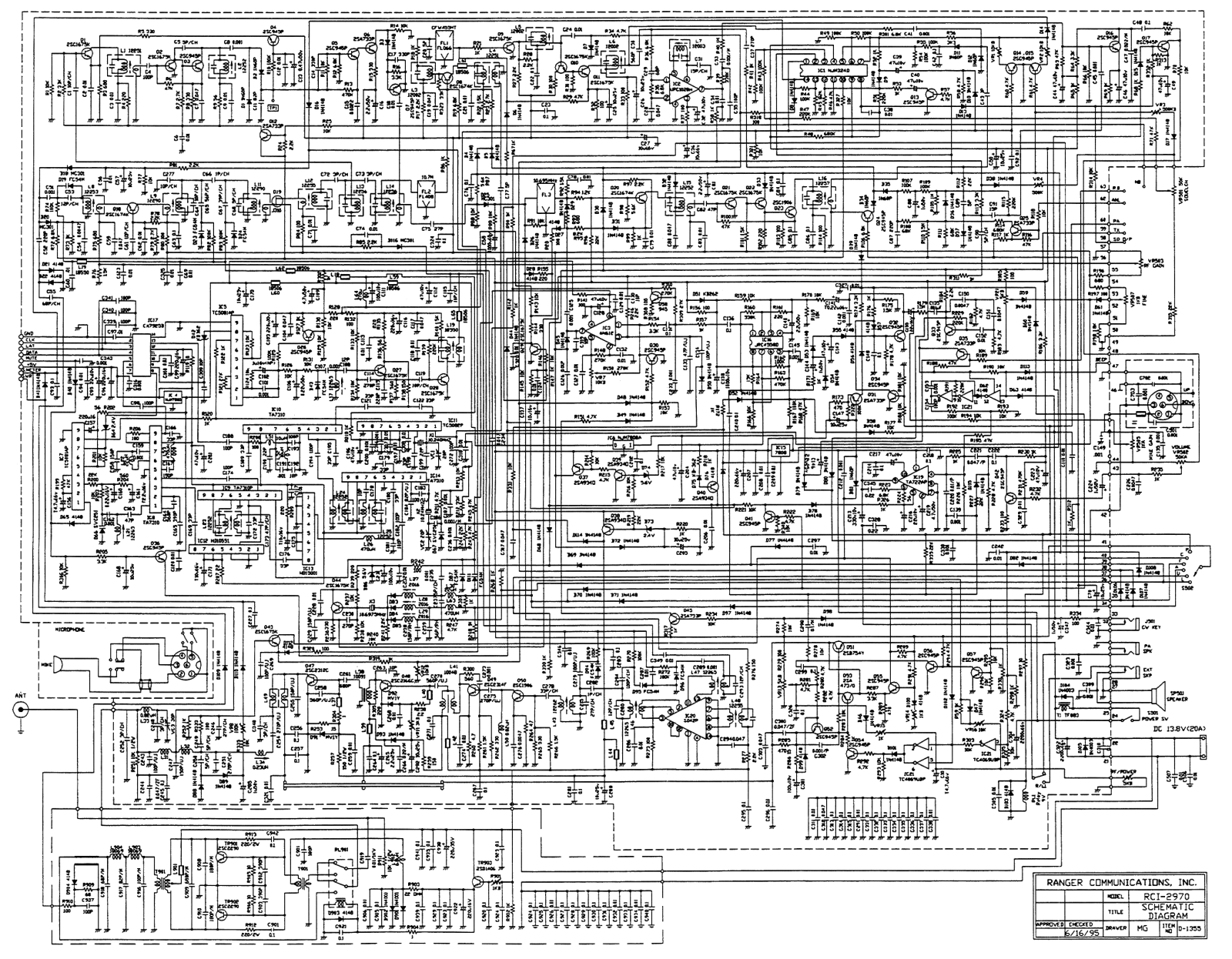 Ranger RCI2970 Schematic