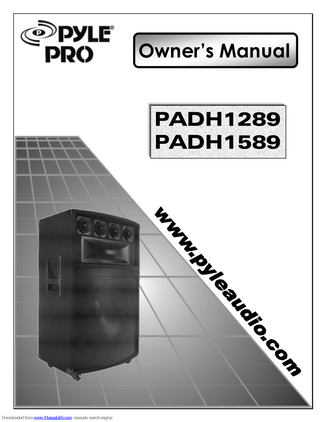 Pyle Pro PADH1289, PADH1589 Owner's Manual