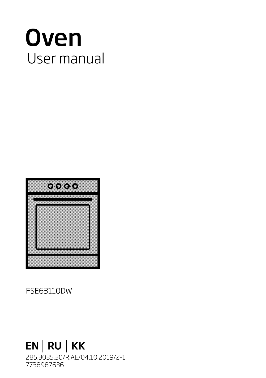 Beko FSE63110DW User manual