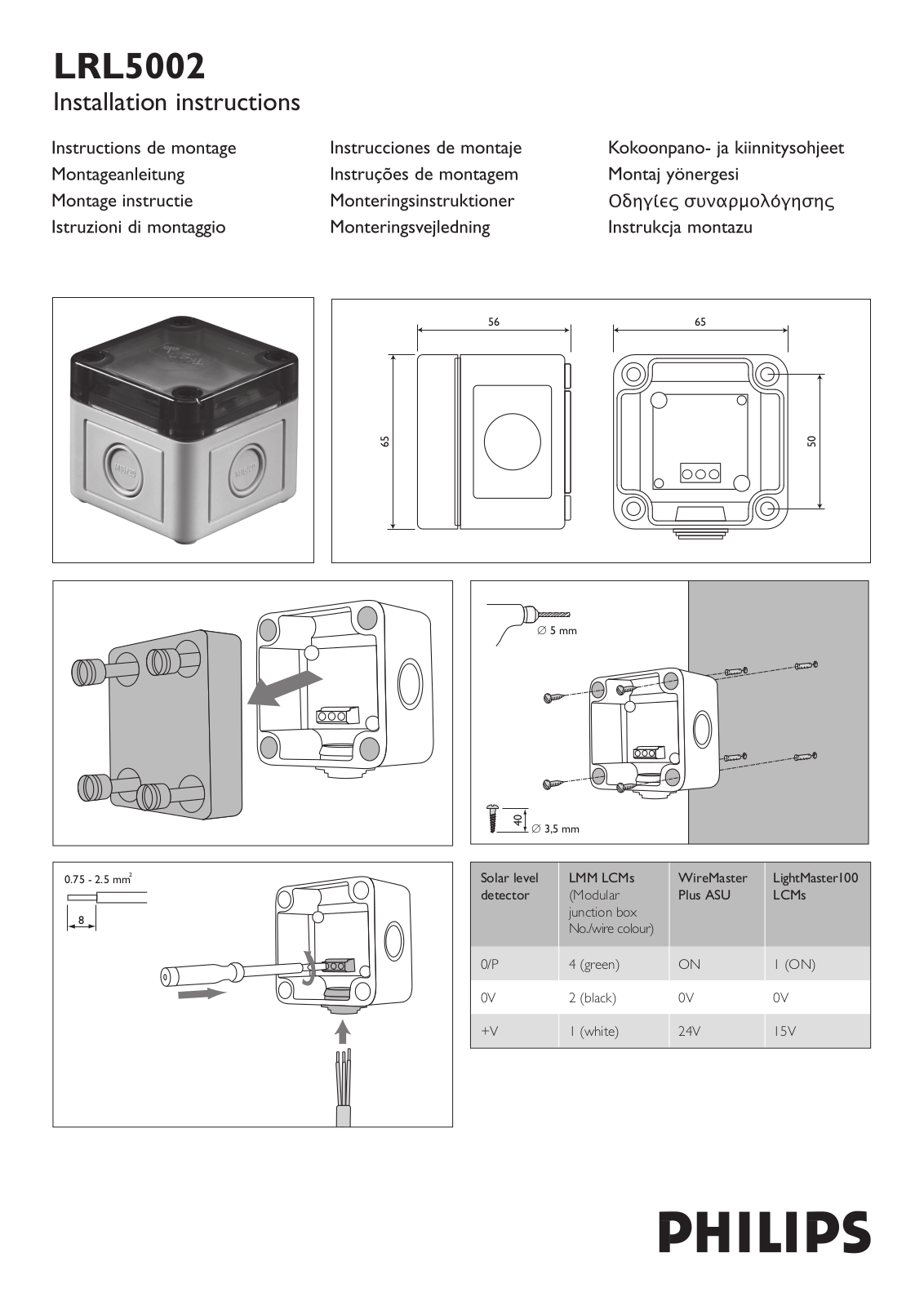 Philips LRL5002 User Manual