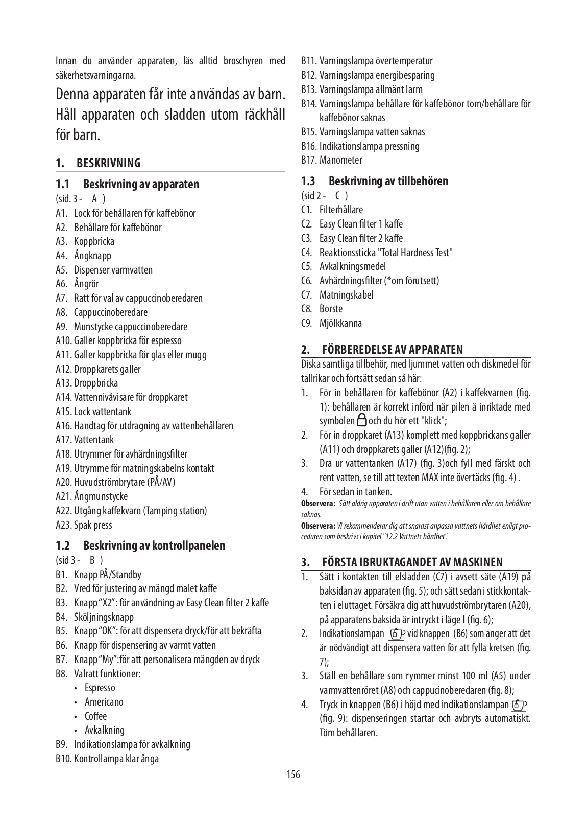 Delonghi EC9335.BK, EC9335.R Instruction manuals