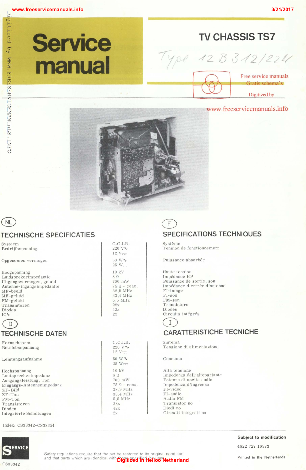 Philips ts7 Datasheet - ManualMachine.com
