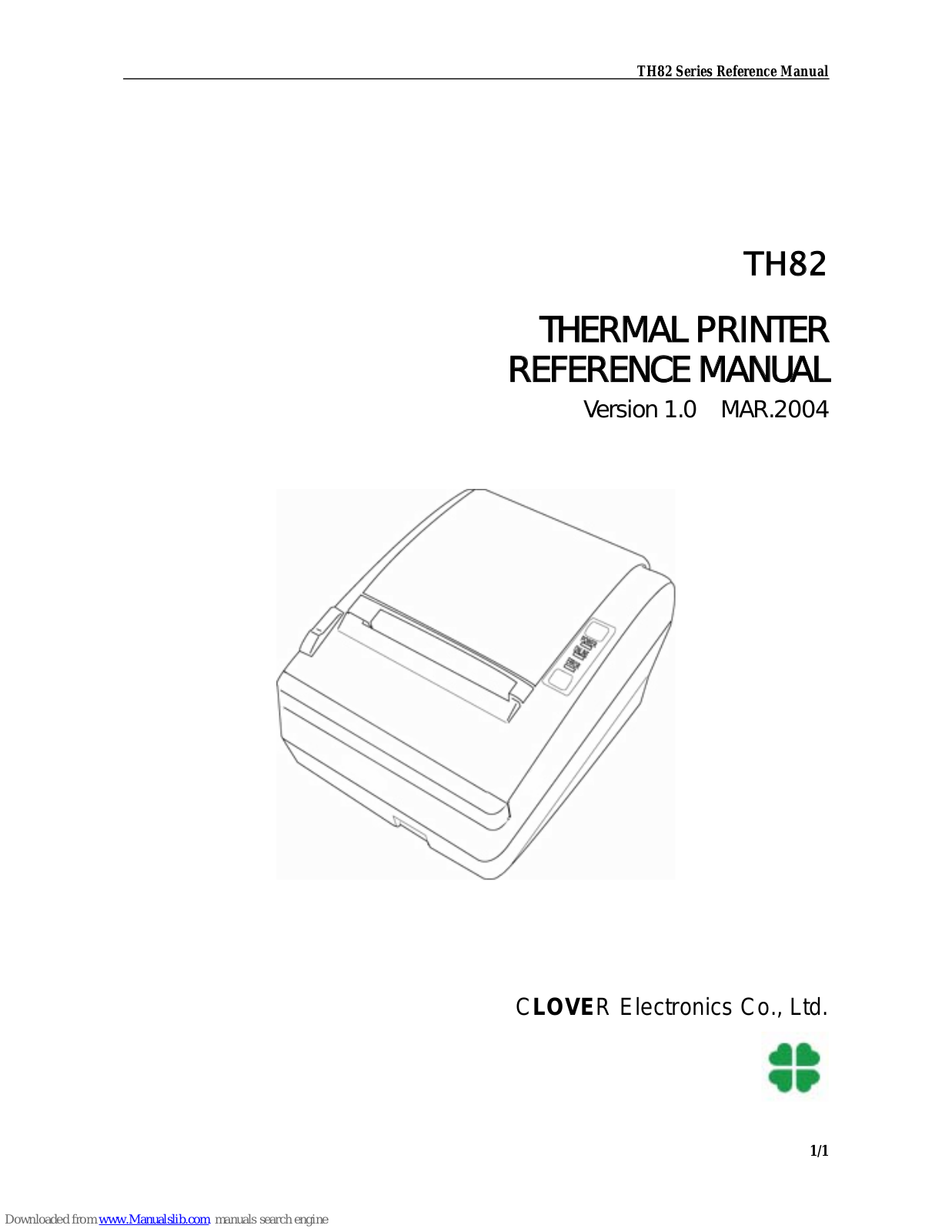 Clover TH82 Reference Manual