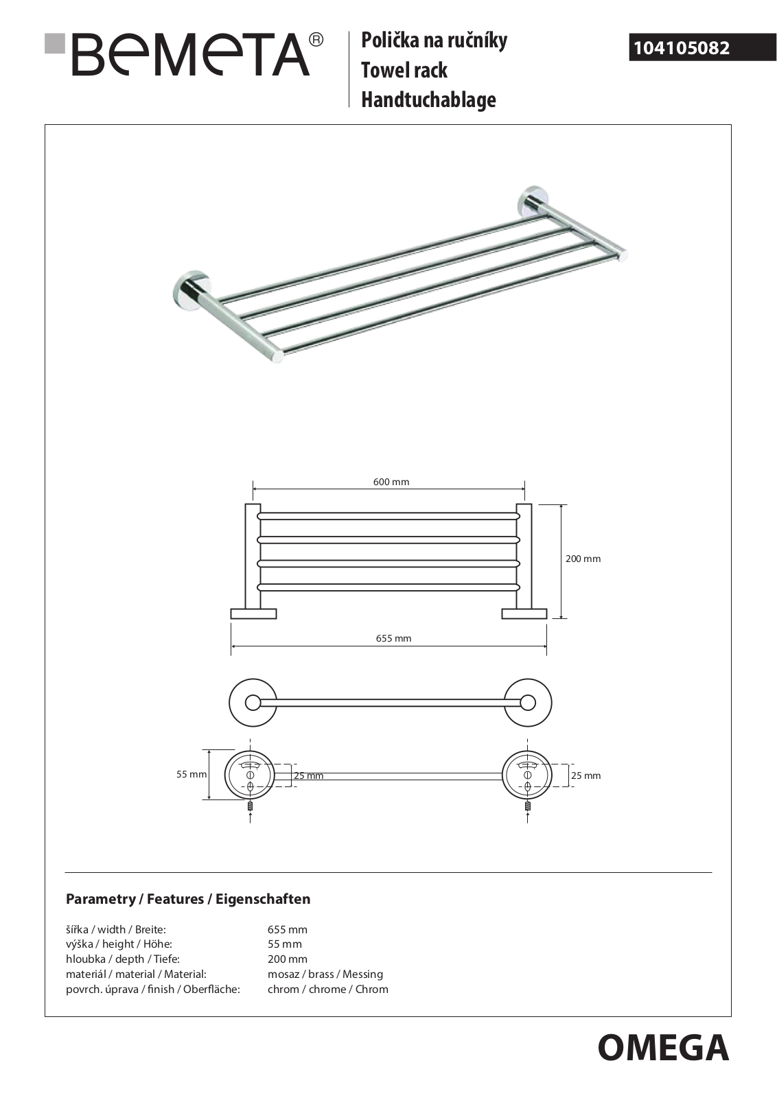 Bemeta Omega 104105082 User guide