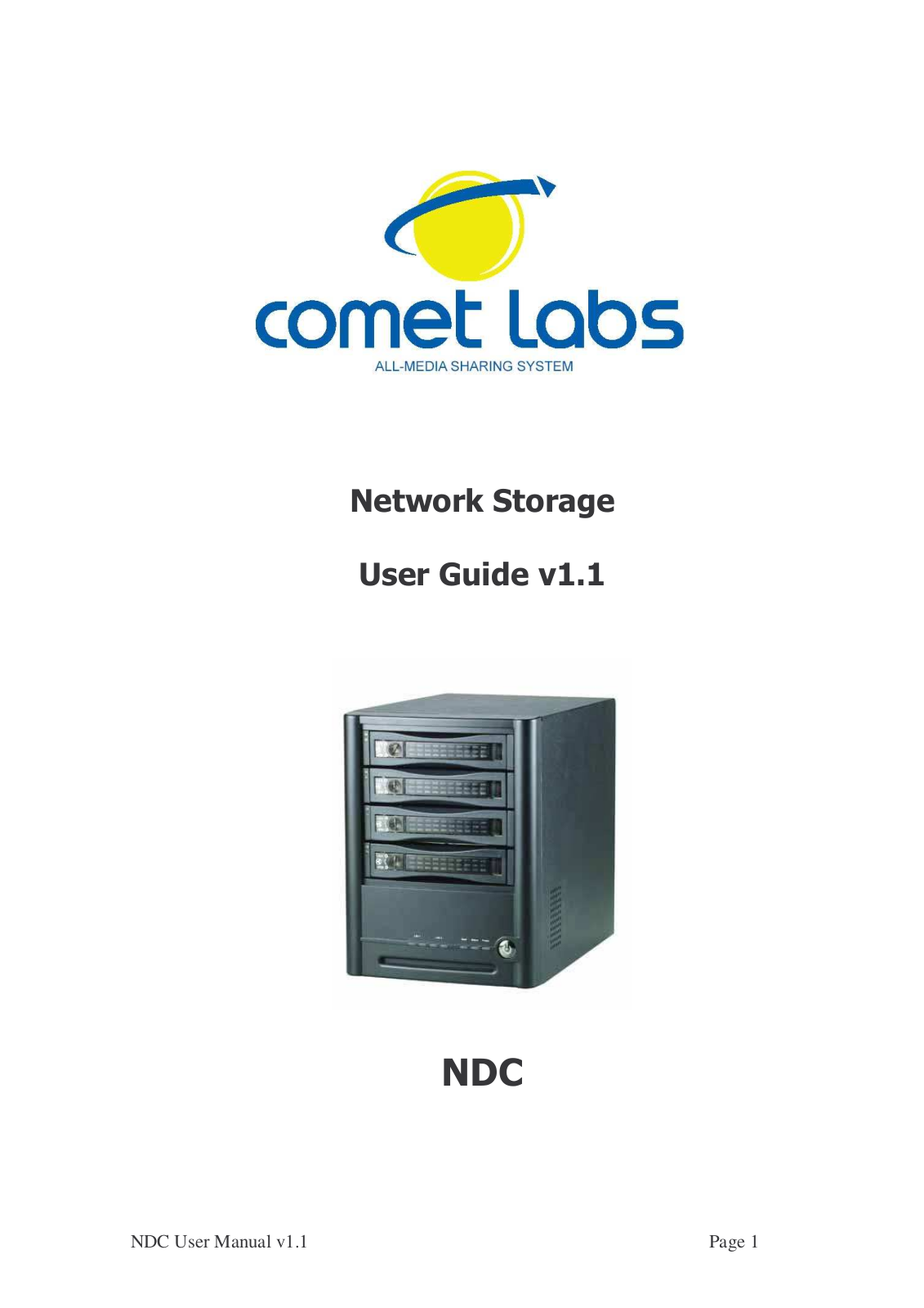 Comet labs NDC User Manual