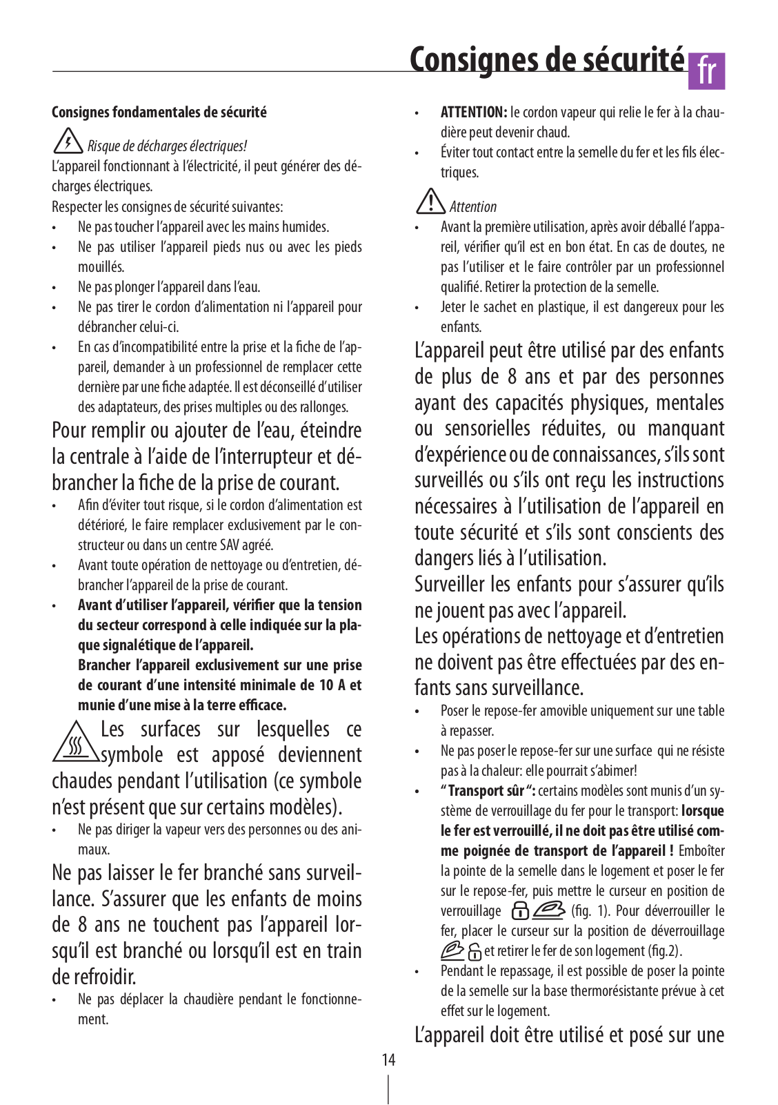 DELONGHI VVX1865 User Manual