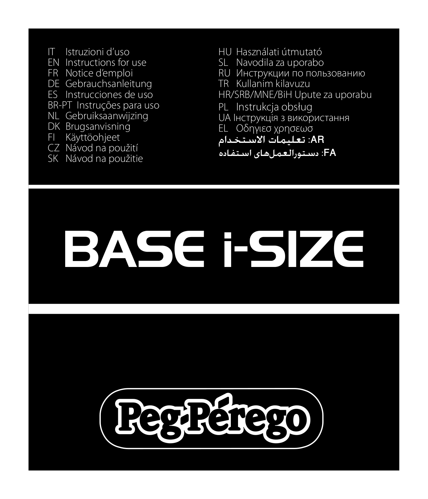 Peg-Perego BASE i-SIZE Instructions For Use Manual