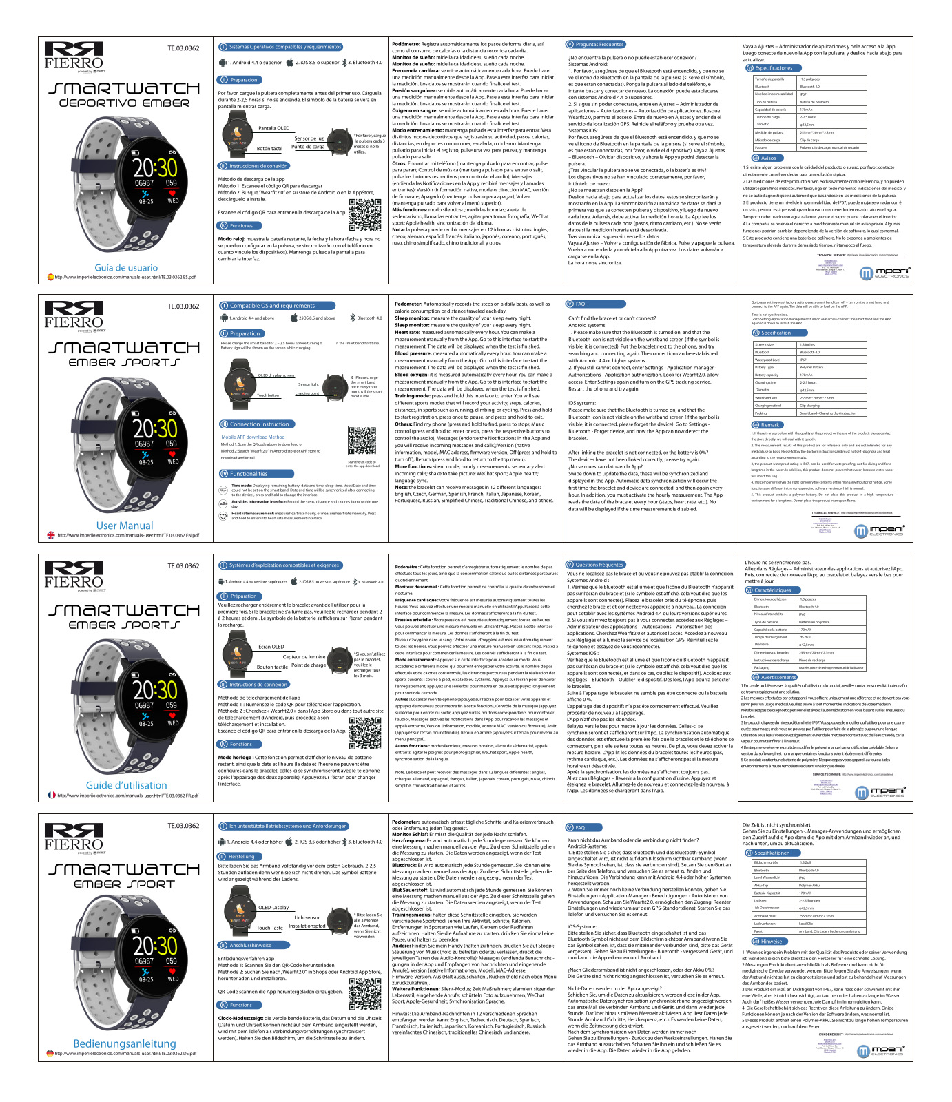 imperii SmartWatch Ember Sports User Manual