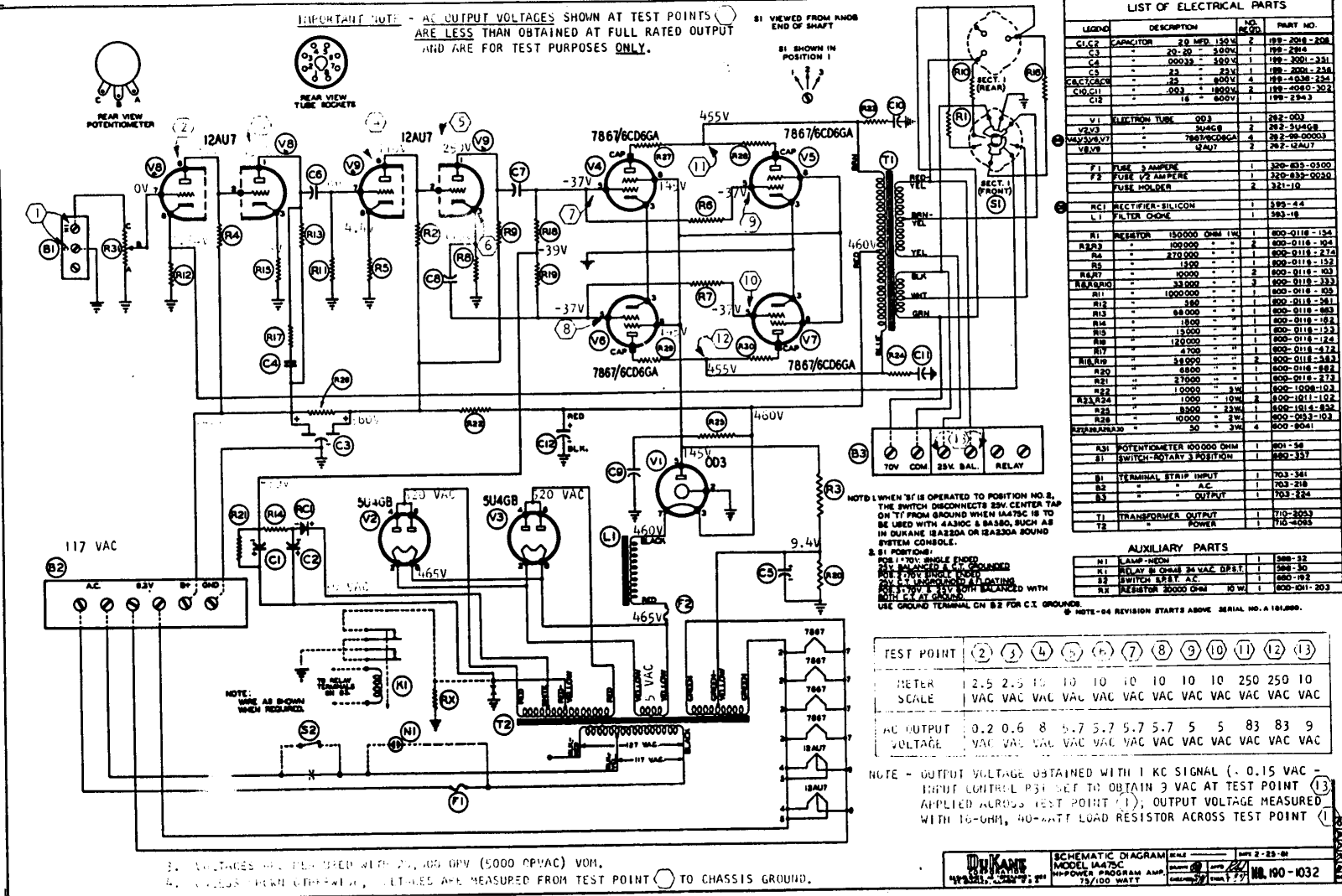 Dukane ia 475c schematic