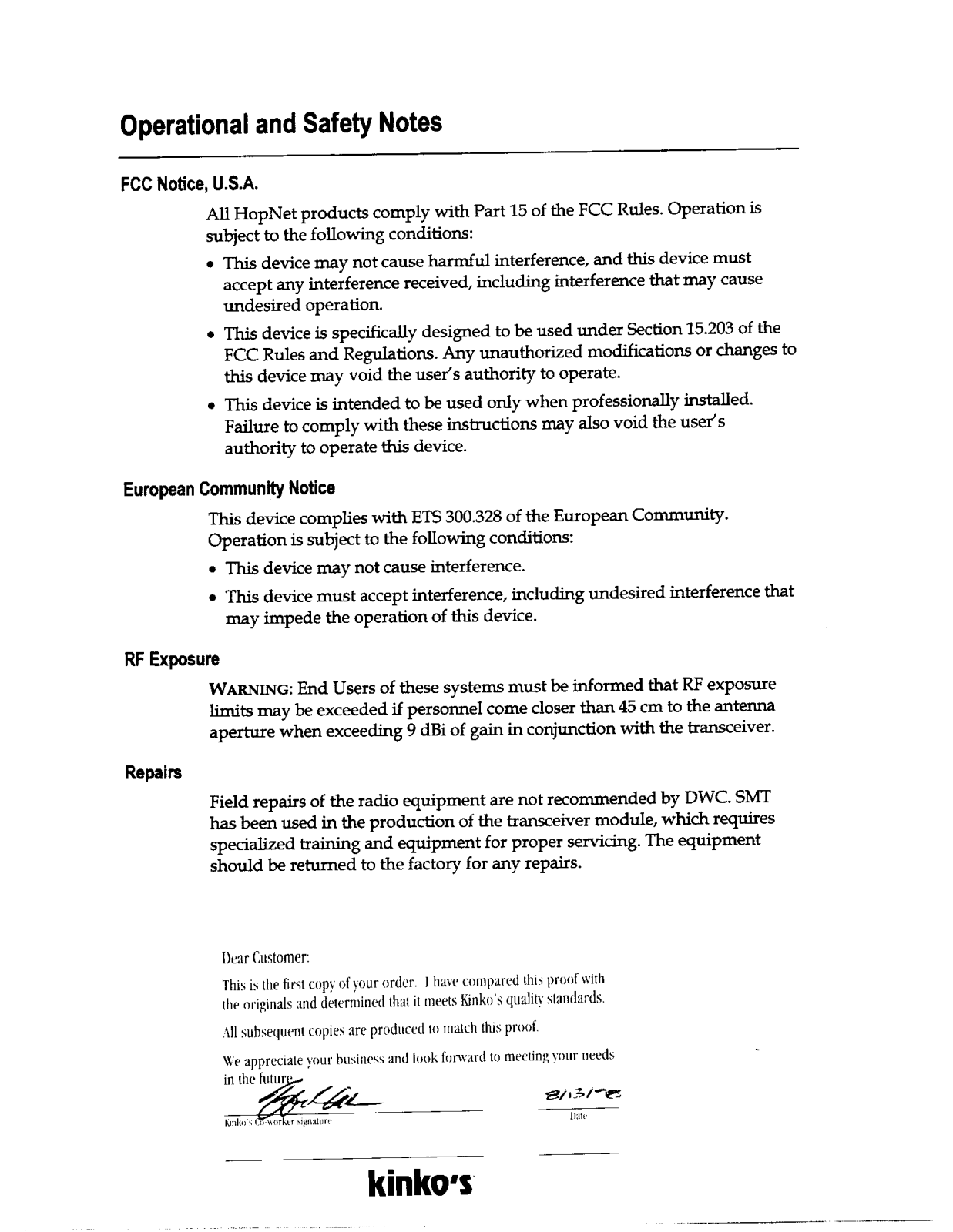 Murata Electronics North America HN2000 Users Manual