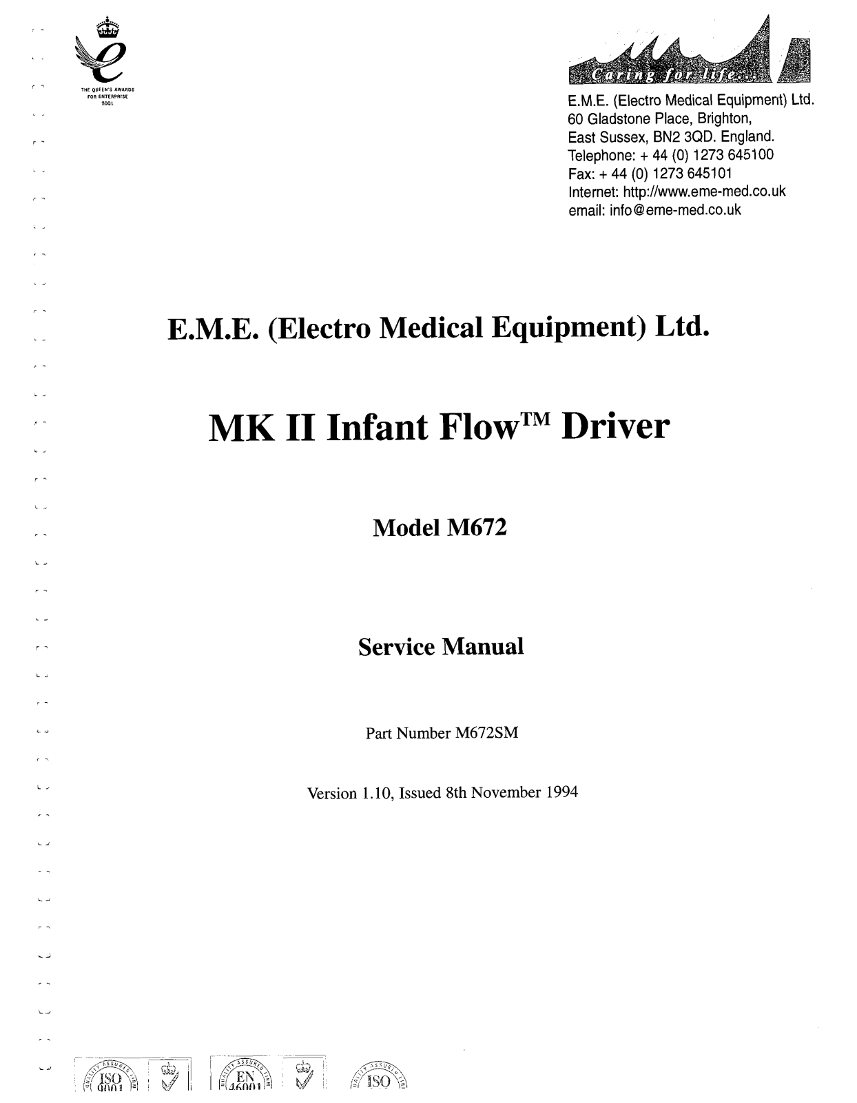 MkIl Infant Flow M672 User manual - ManualMachine.com