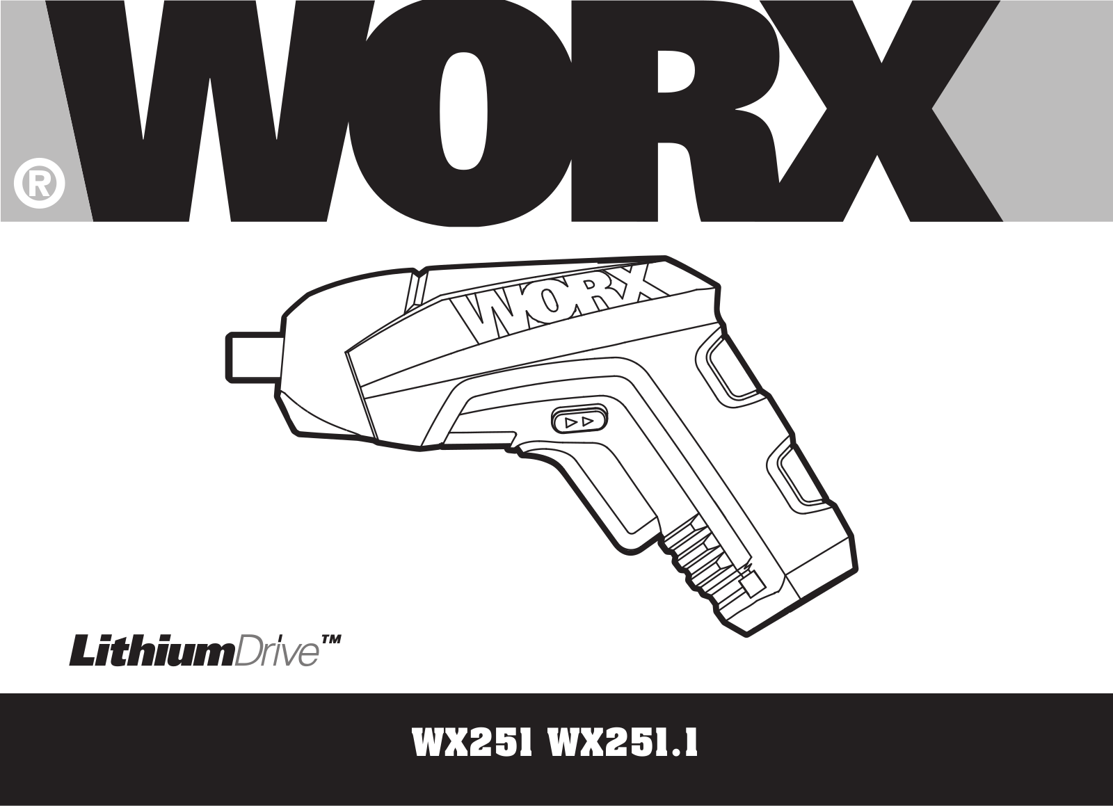 Worx WX252 operation manual