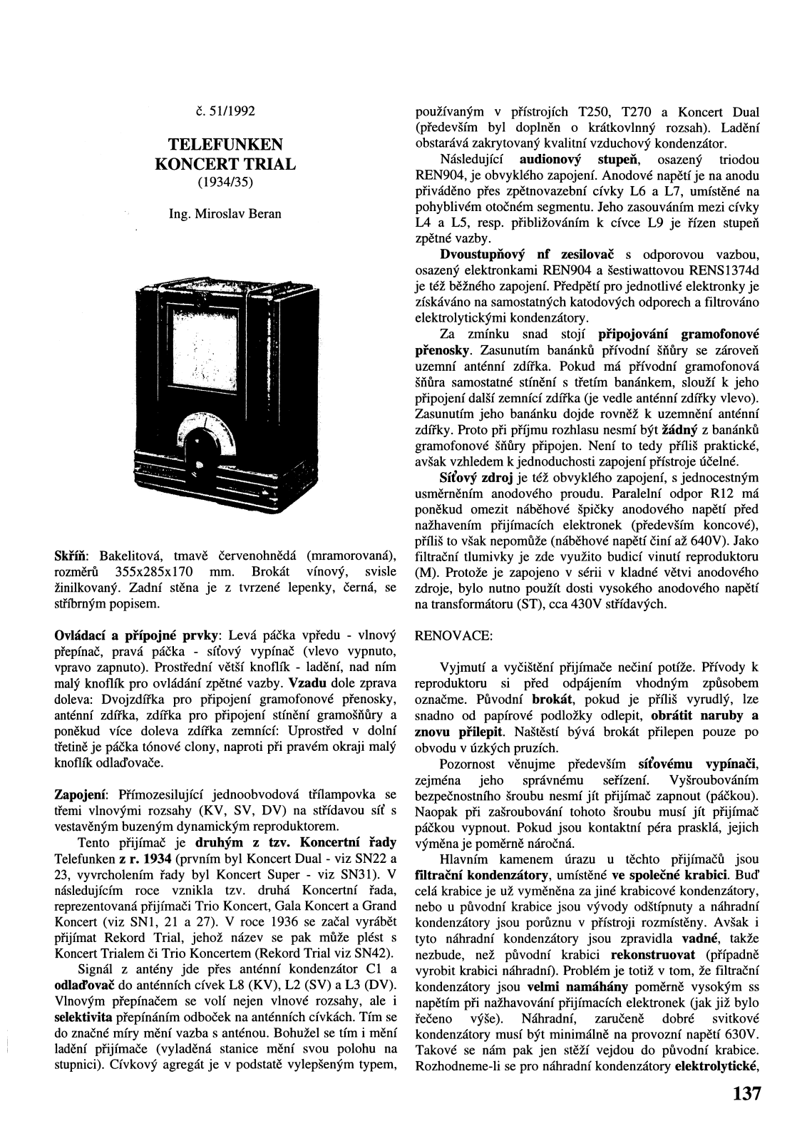 Telefunken Koncert-Trial Schematic