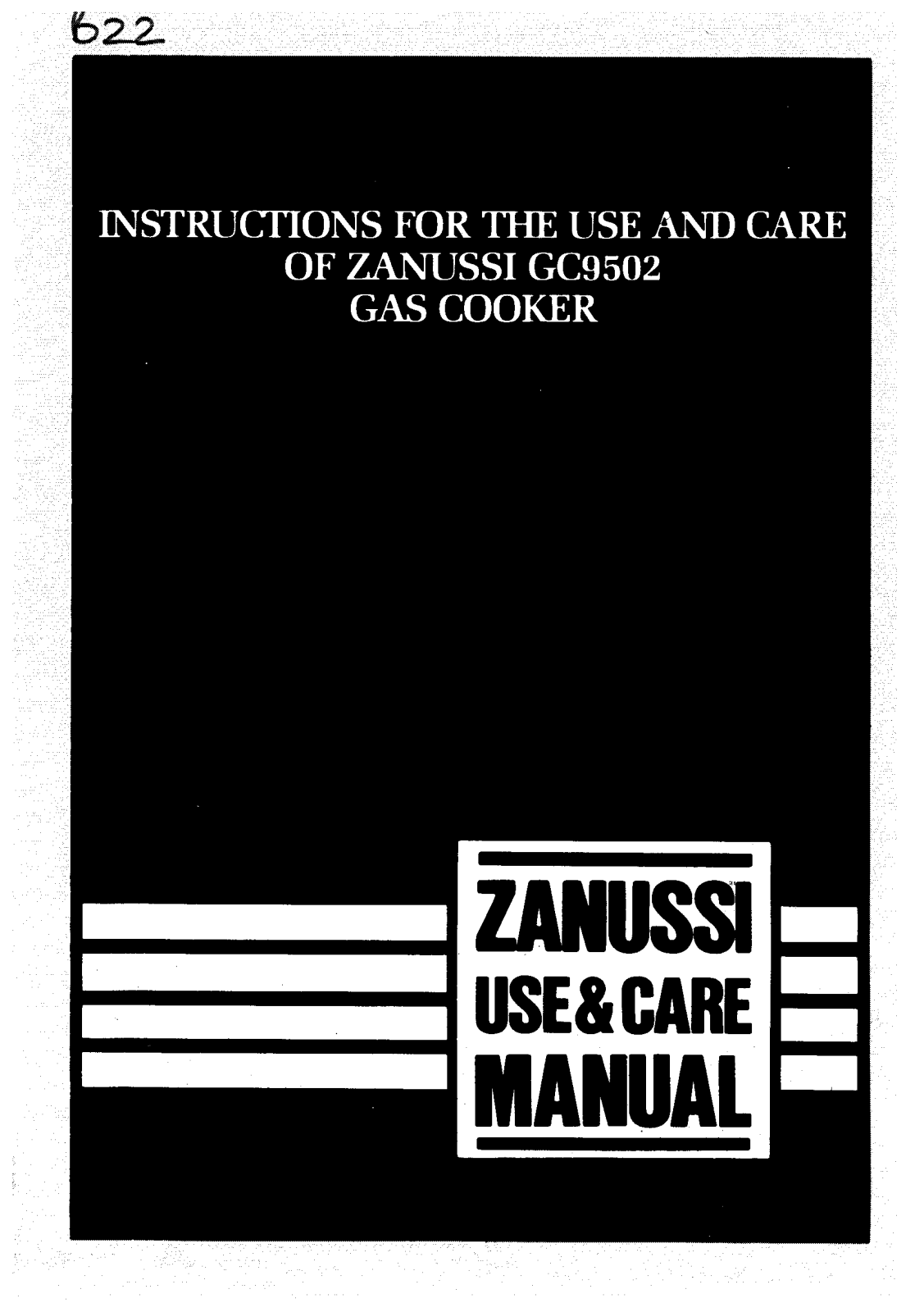 Zanussi GC9502 User Manual