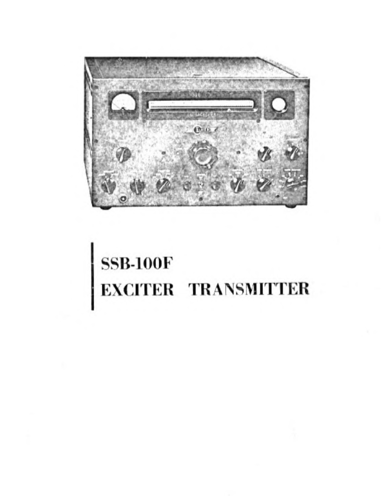 Eldico Electronics SSB-100F Service manual