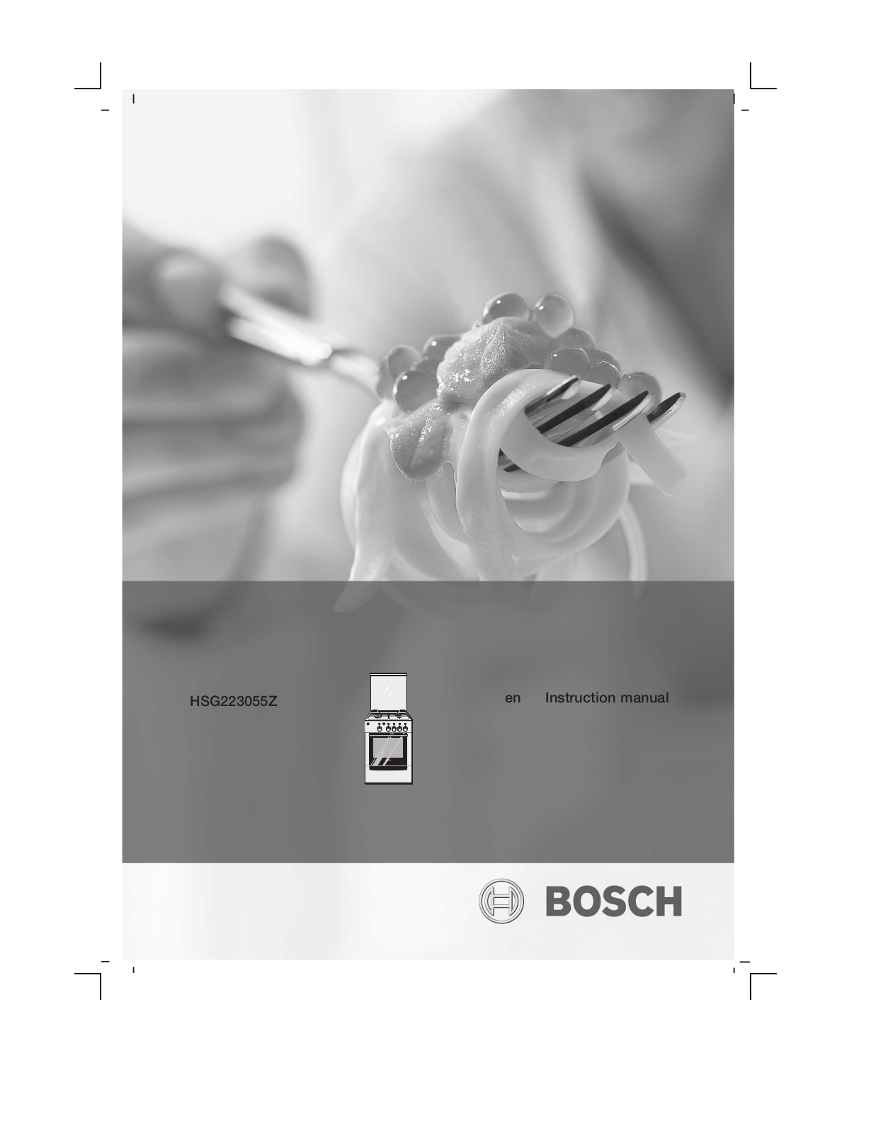 Bosch HSG223055Z User Manual