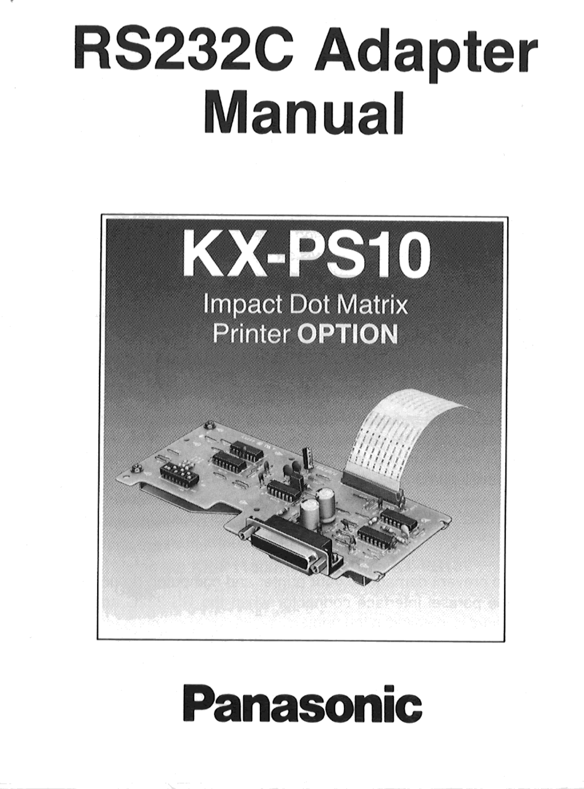 Panasonic kx-ps10 Operation Manual