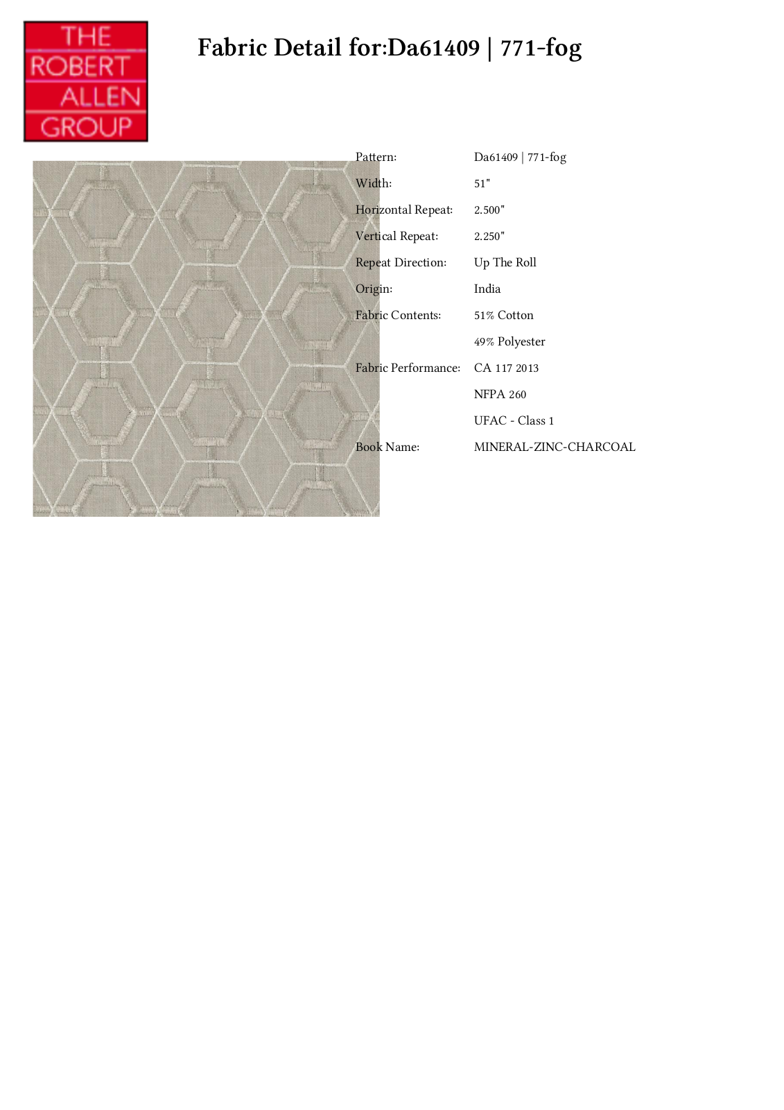Duralee CRAL7243 Specifications - ManualMachine.com