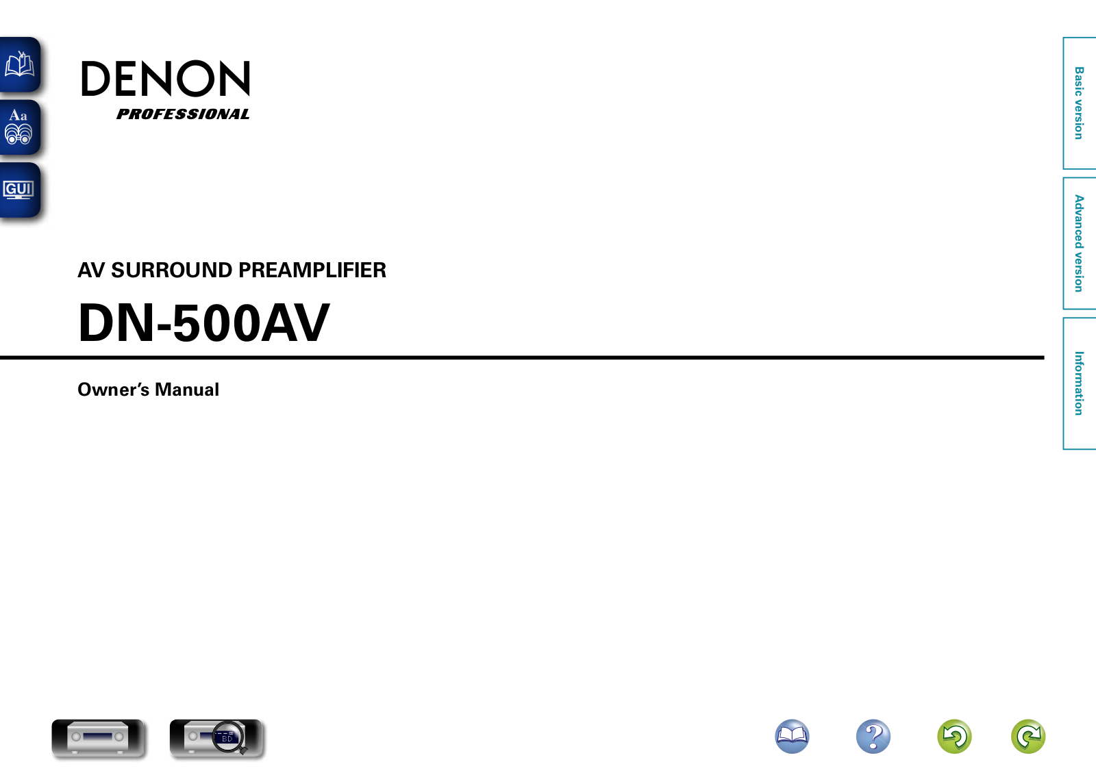 Denon DN-500AV User Manual