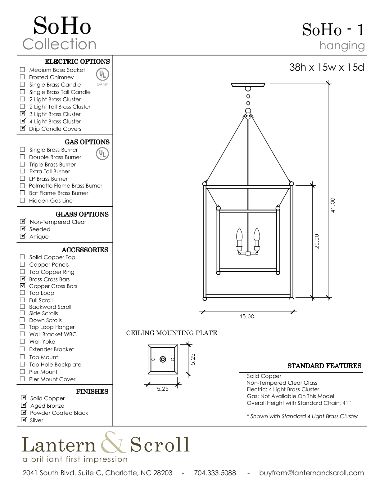 Lantern & Scroll LASC1056 Specifications - ManualMachine.com