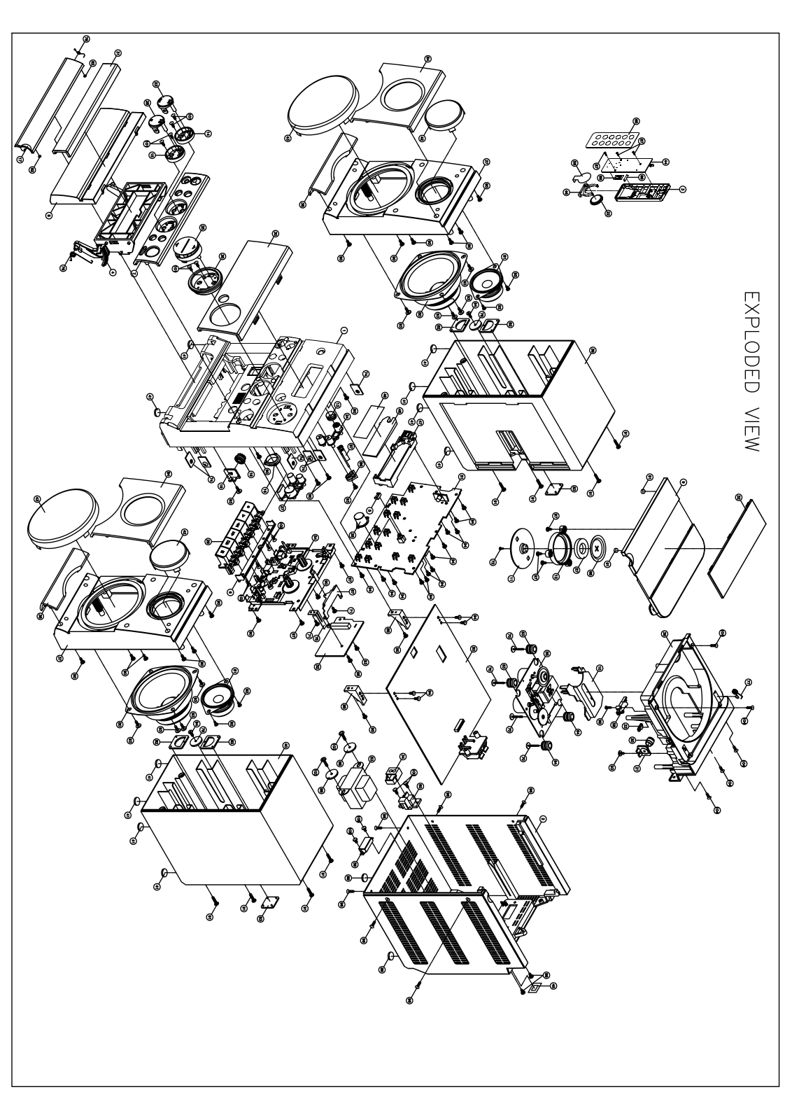 Vitek VT-3485 exploded view