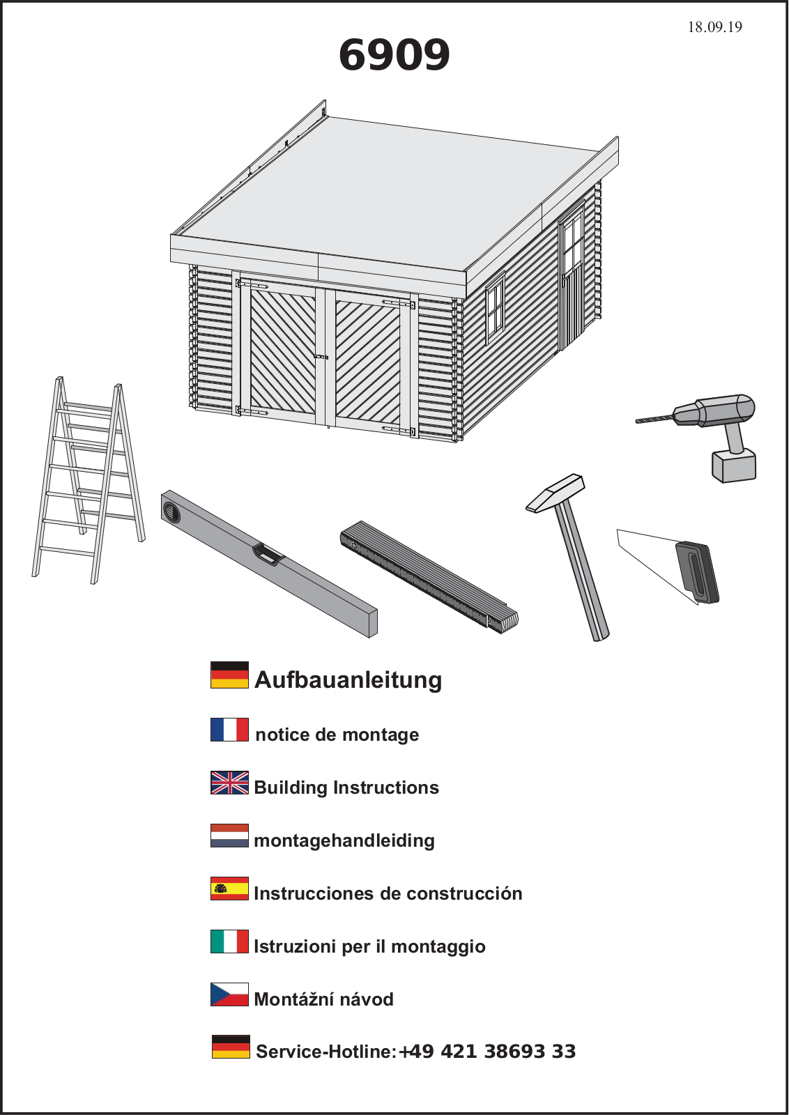 Karibu 6909 Assembly instructions