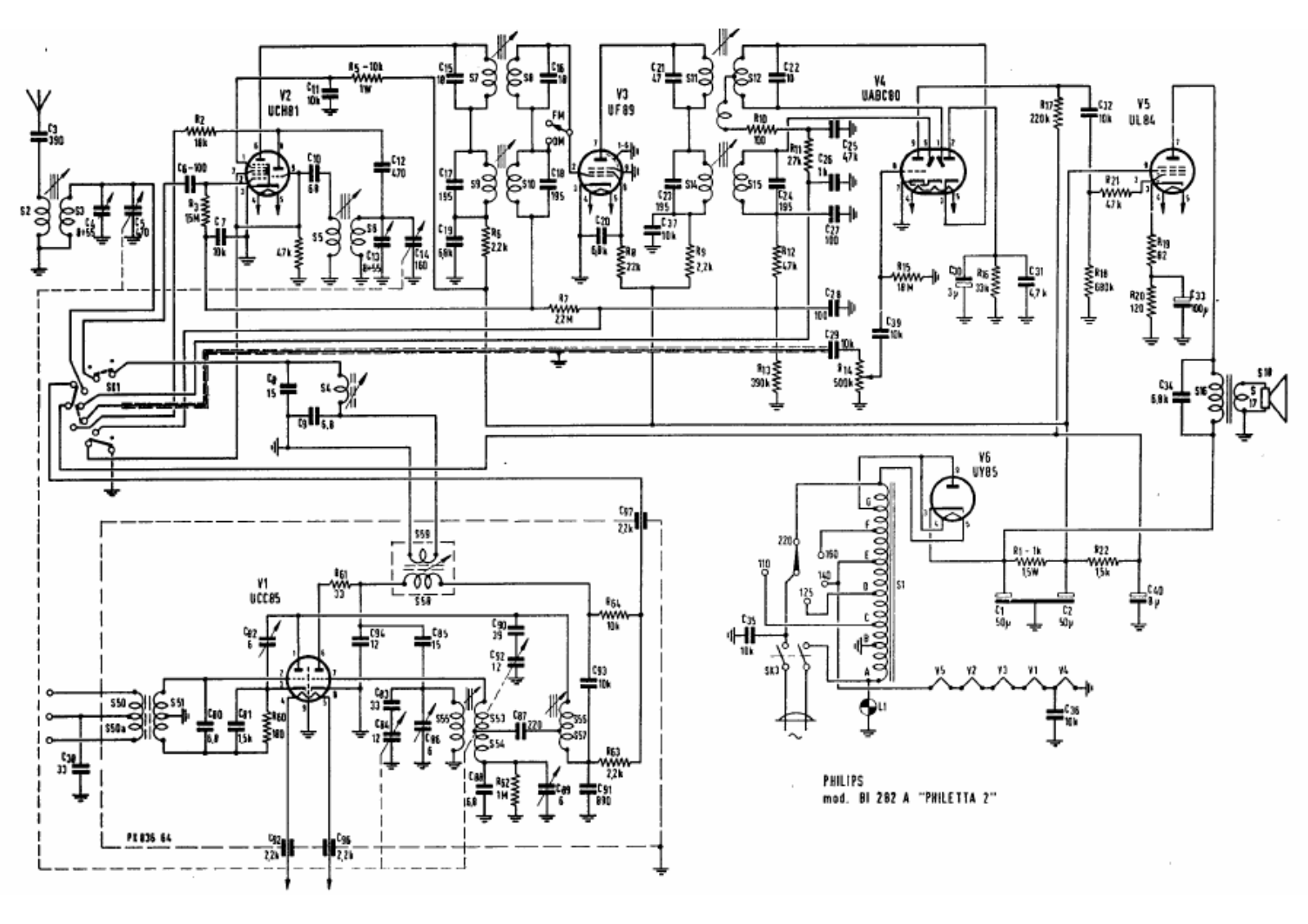 Philips bi282a schematic