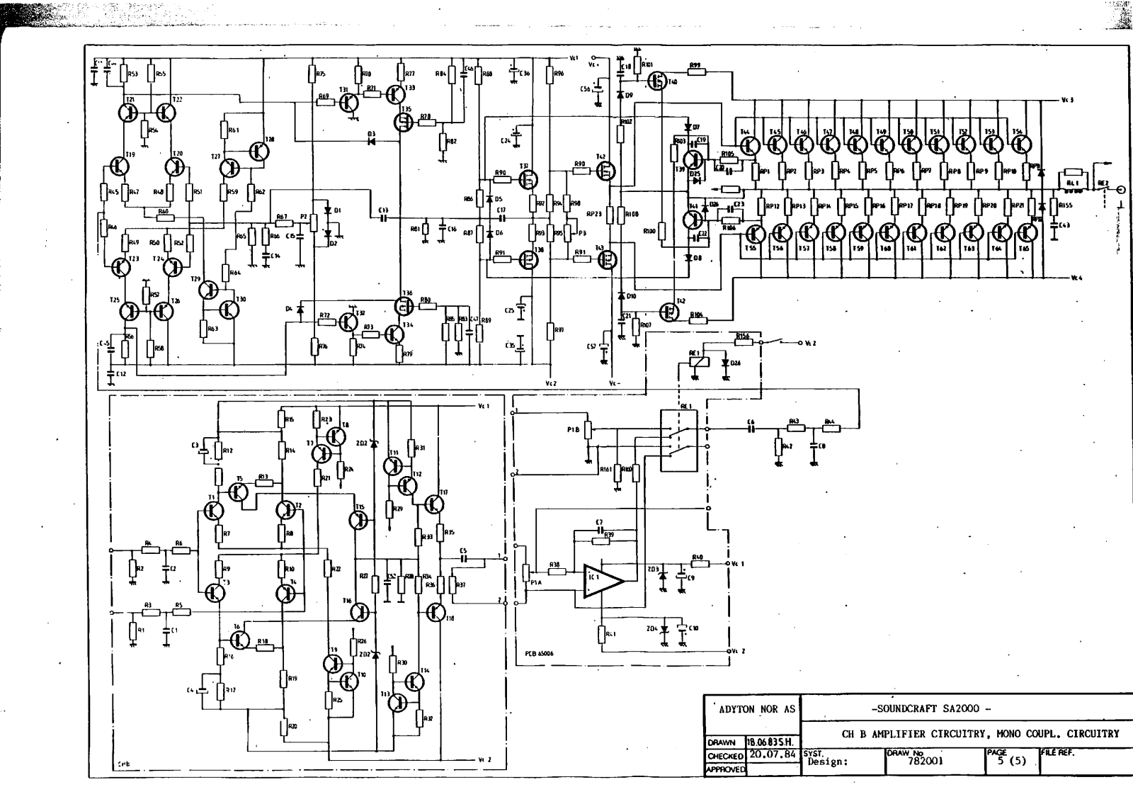 SoundCraftsmen SA-2000 Schematic