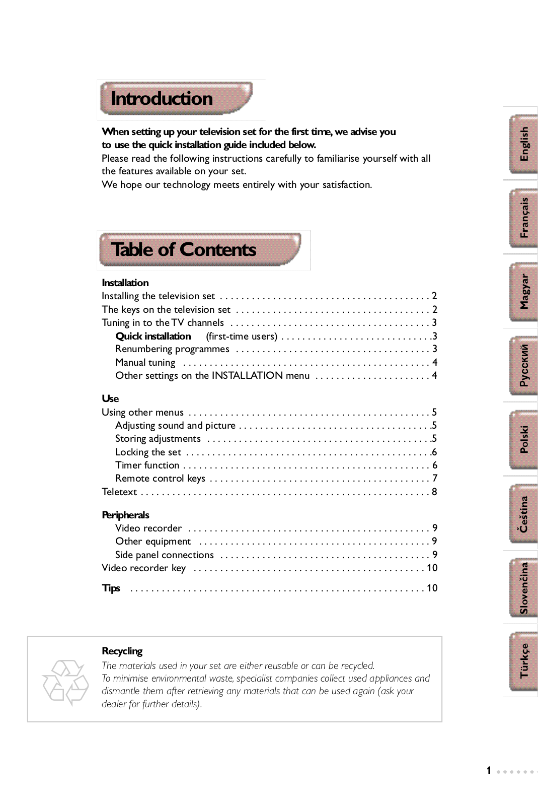 PHILIPS 29PT5105 User Manual