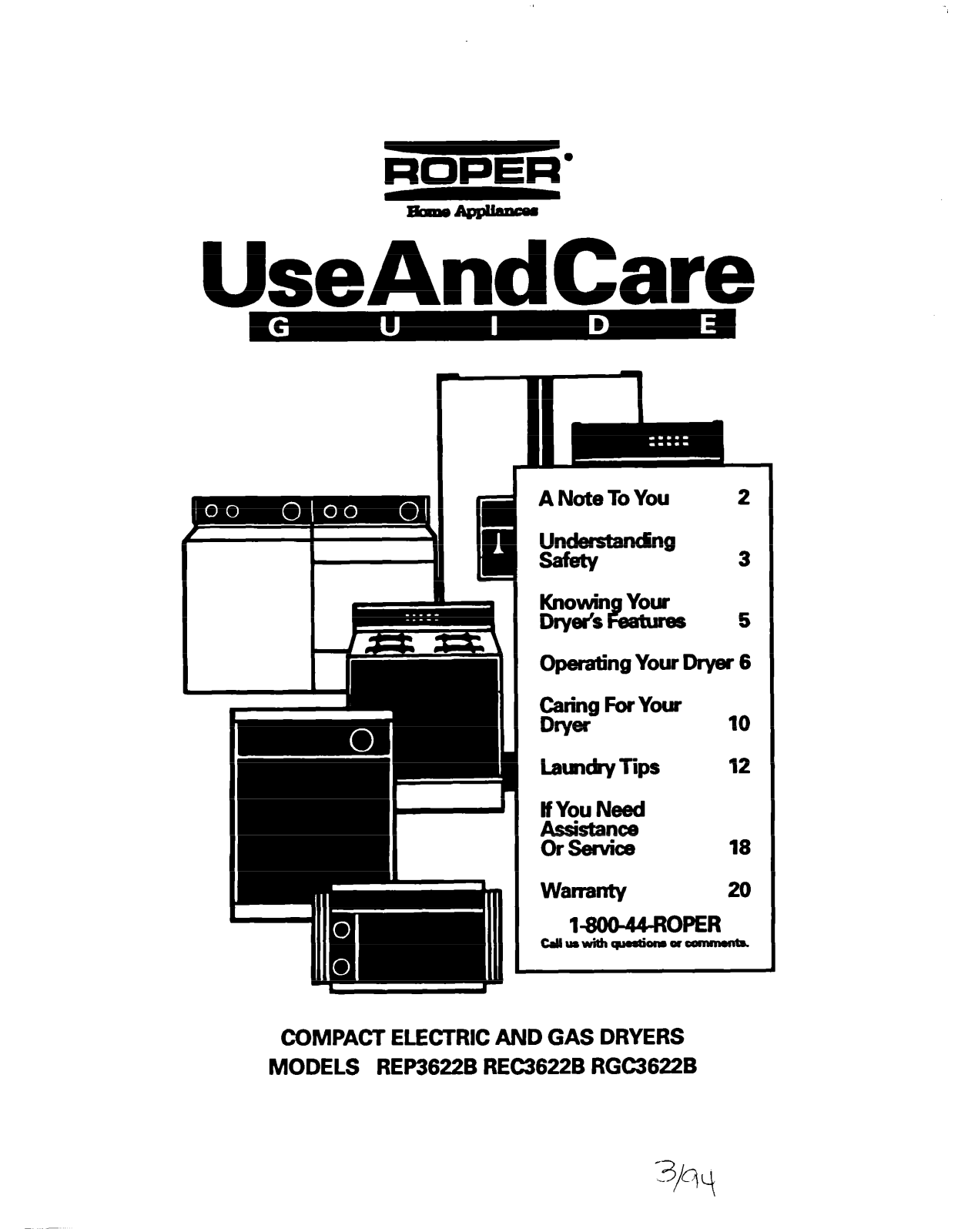 Whirlpool REC3622B, REP3622B, RGC3622B User Manual - ManualMachine.com