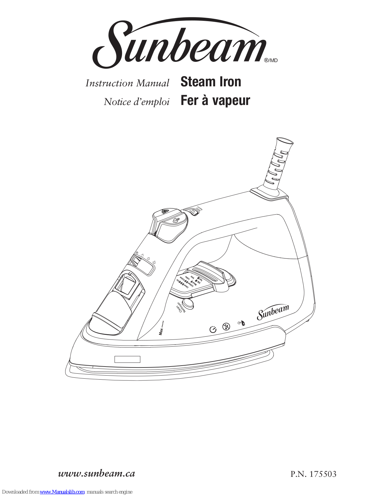 Sunbeam GCSBCL-317 Instruction Manual