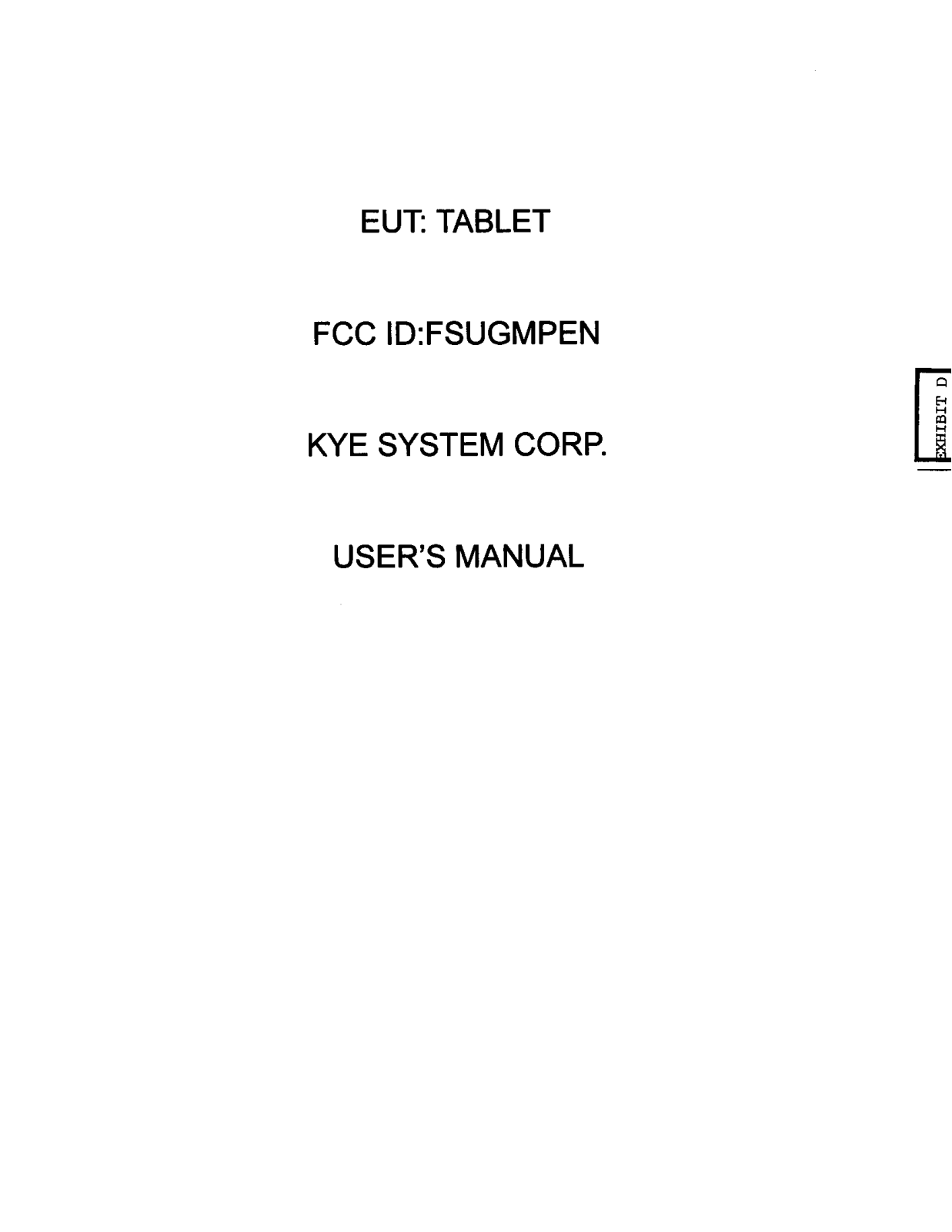 KYE SYSTEMS GMPEN User Manual