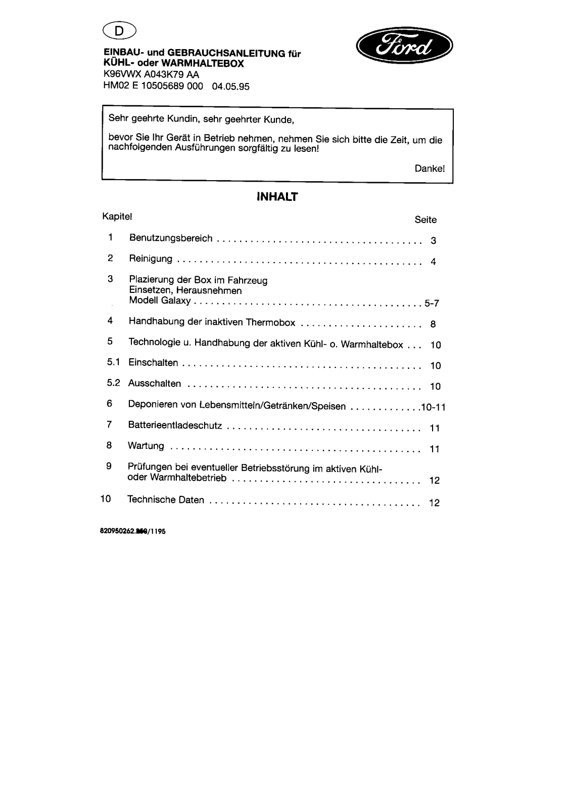 AEG RC080, RC1080 User Manual