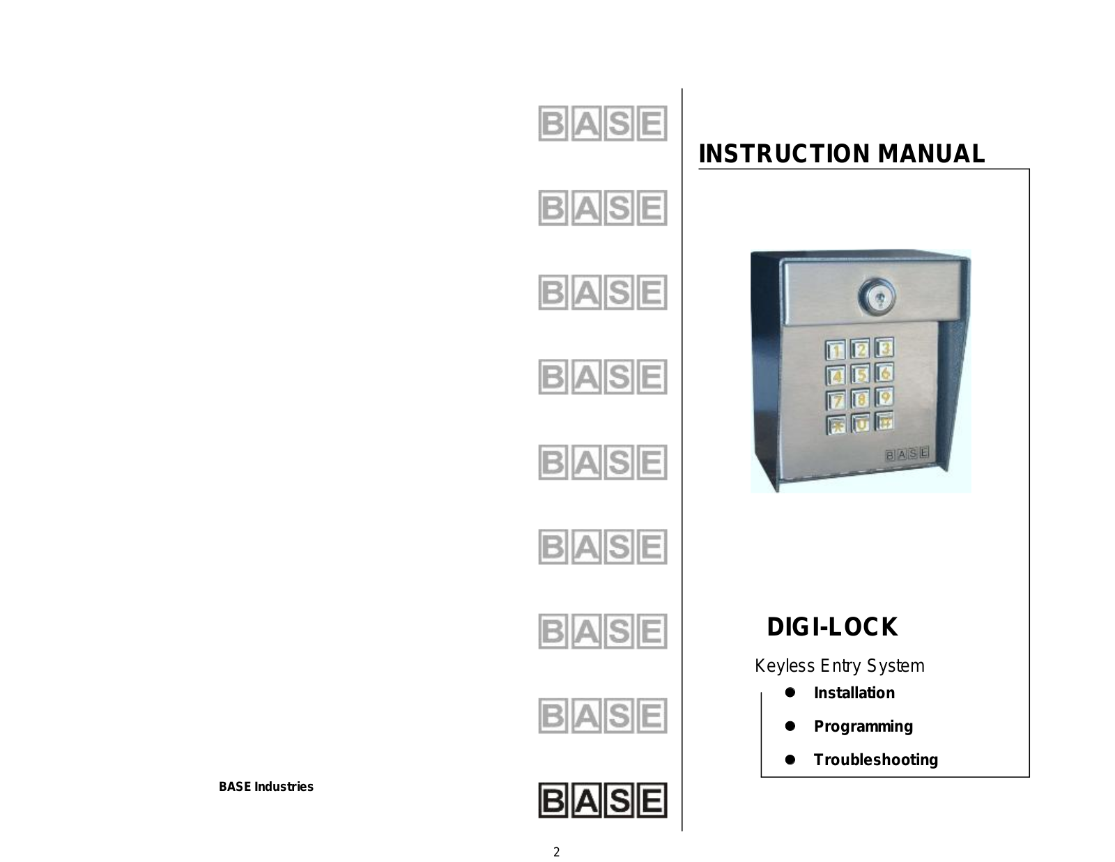 FAAC DL650 User Manual