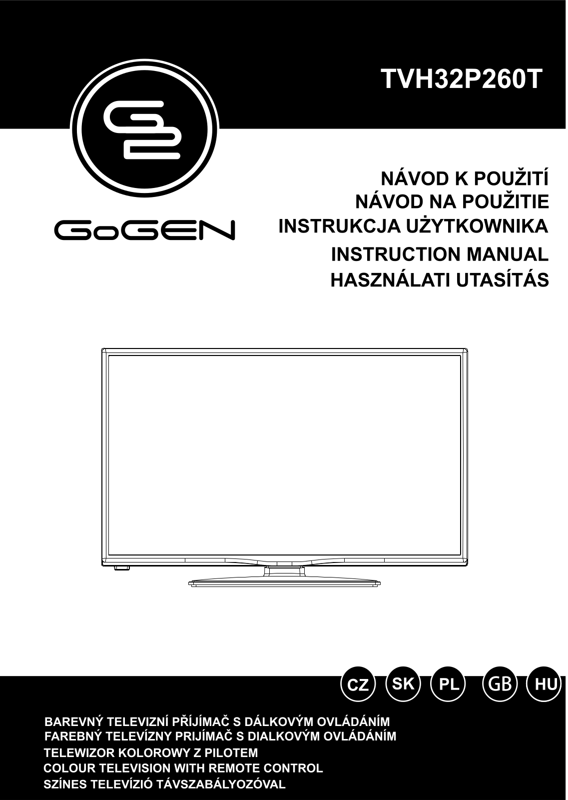 GoGEN TVH 32P260T User Manual